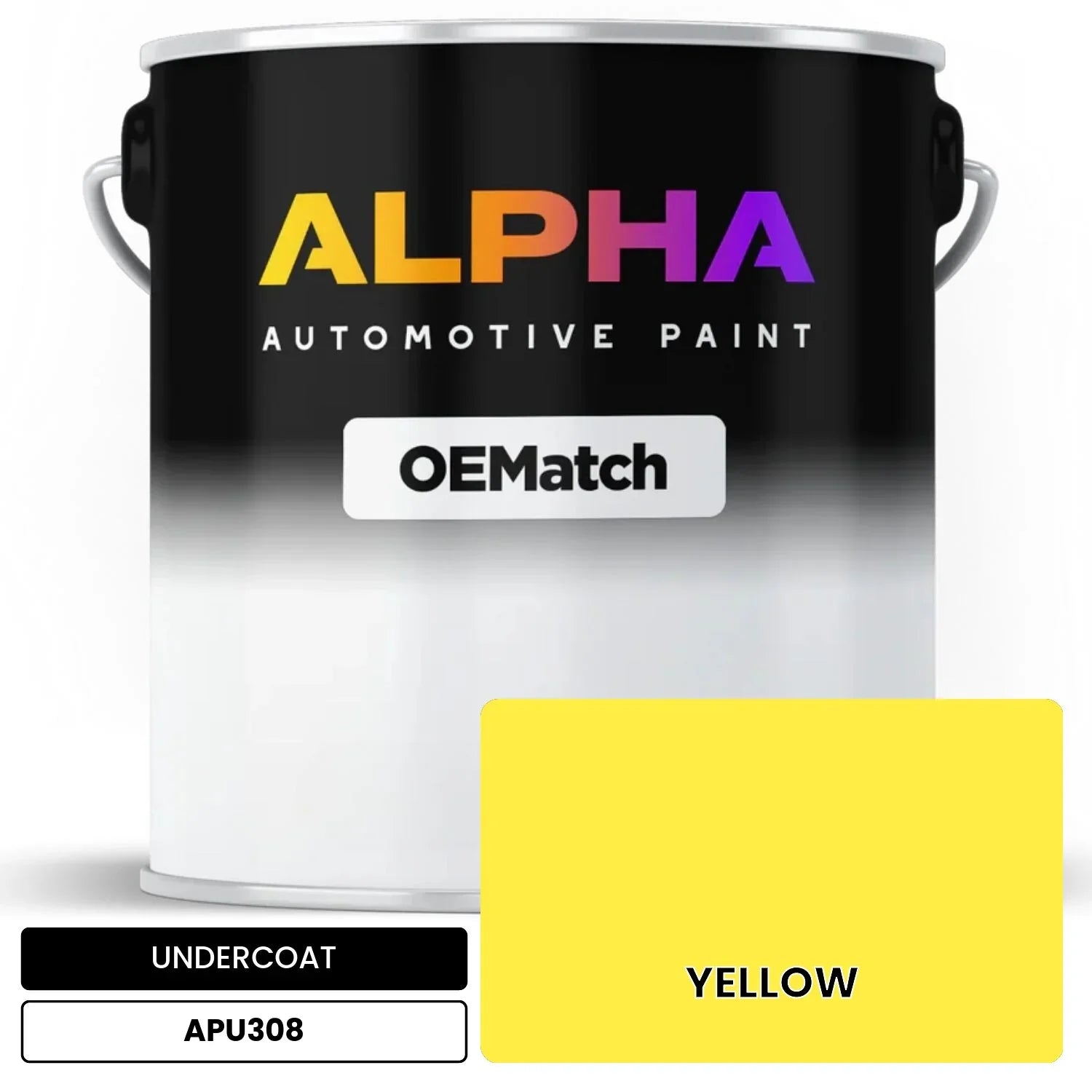 APAPU308 YELLOW OEMatch Automotive Undercoat