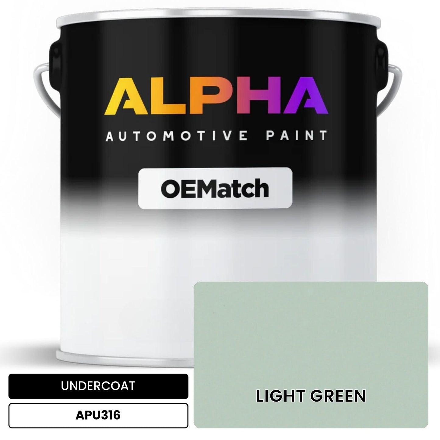 APAPU316 LIGHT GREEN OEMatch Automotive Undercoat