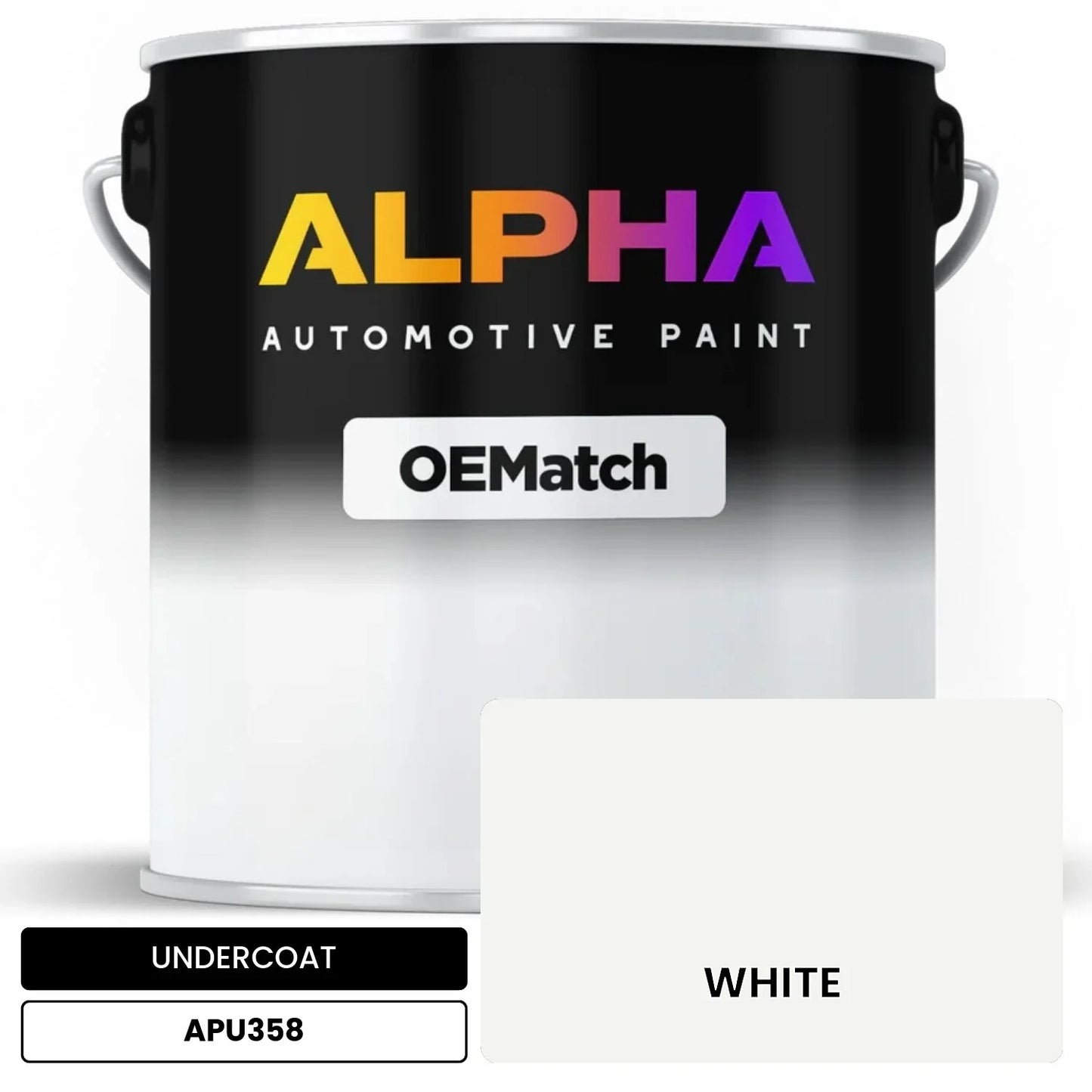 APAPU358 WHITE OEMatch Automotive Undercoat