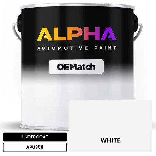 APAPU358 WHITE OEMatch Automotive Undercoat