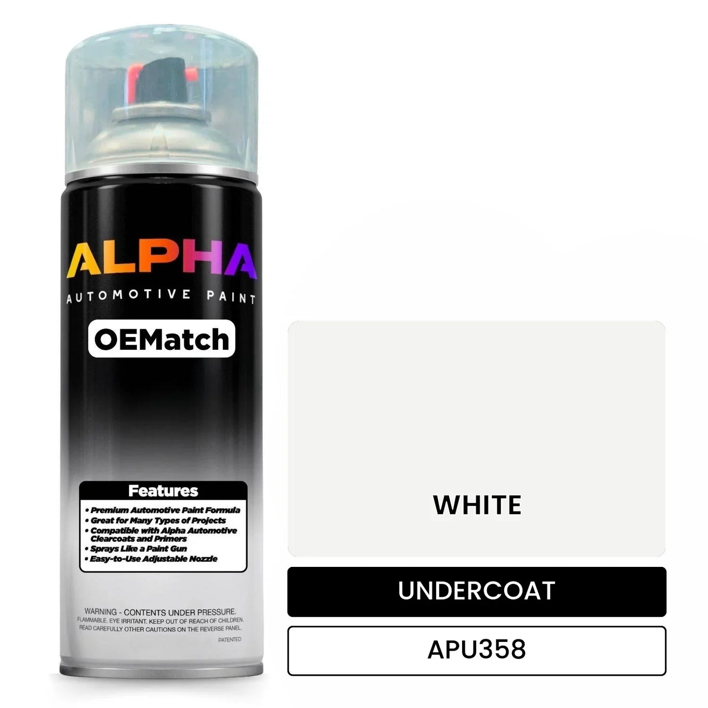 APAPU358 WHITE OEMatch Spraycan Undercoat