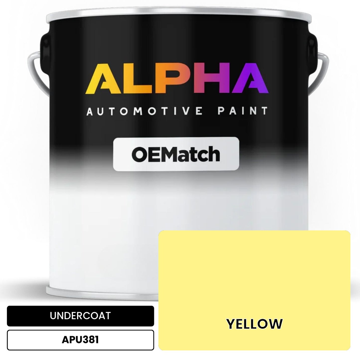 APAPU381 YELLOW OEMatch Automotive Undercoat