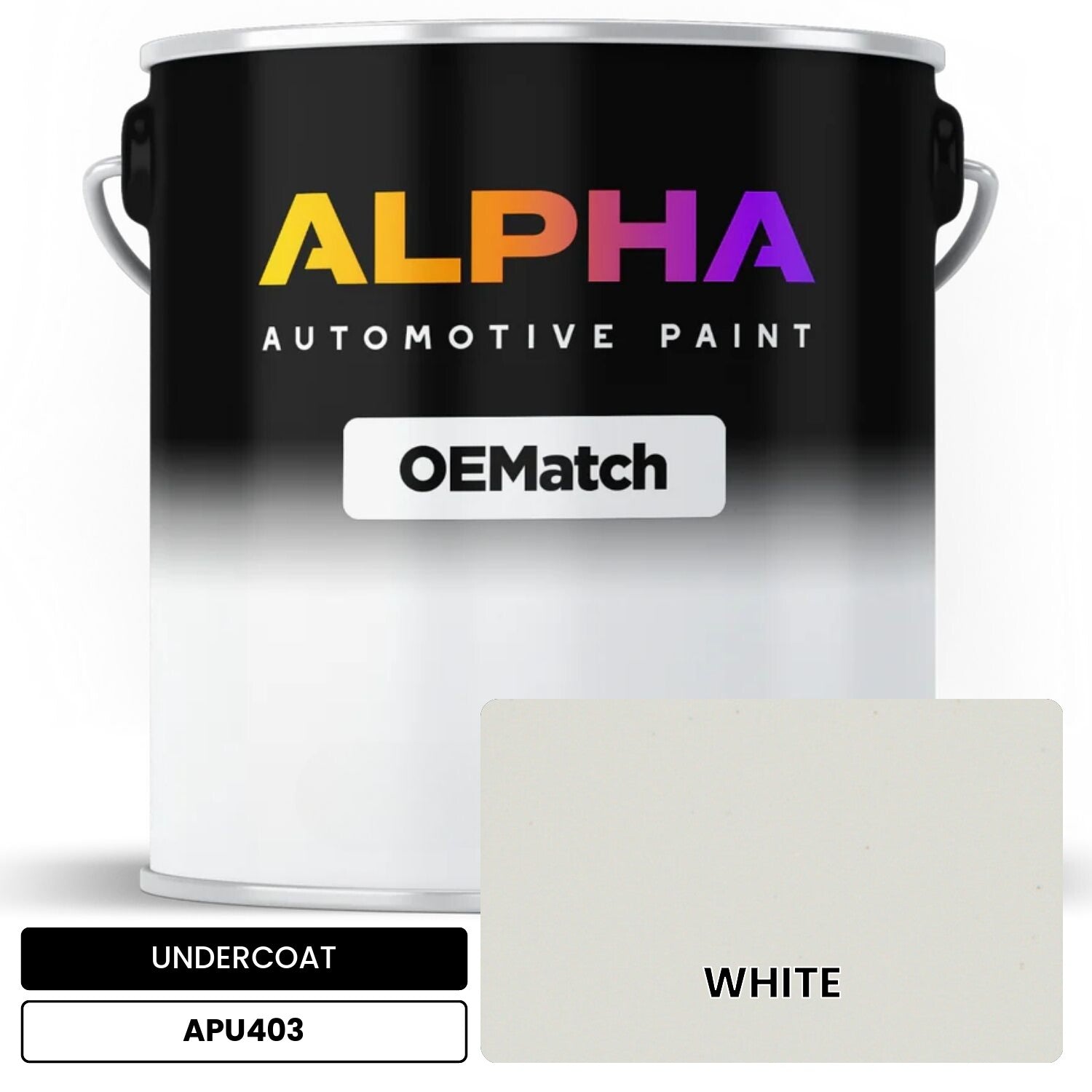 APAPU403 WHITE OEMatch Automotive Undercoat