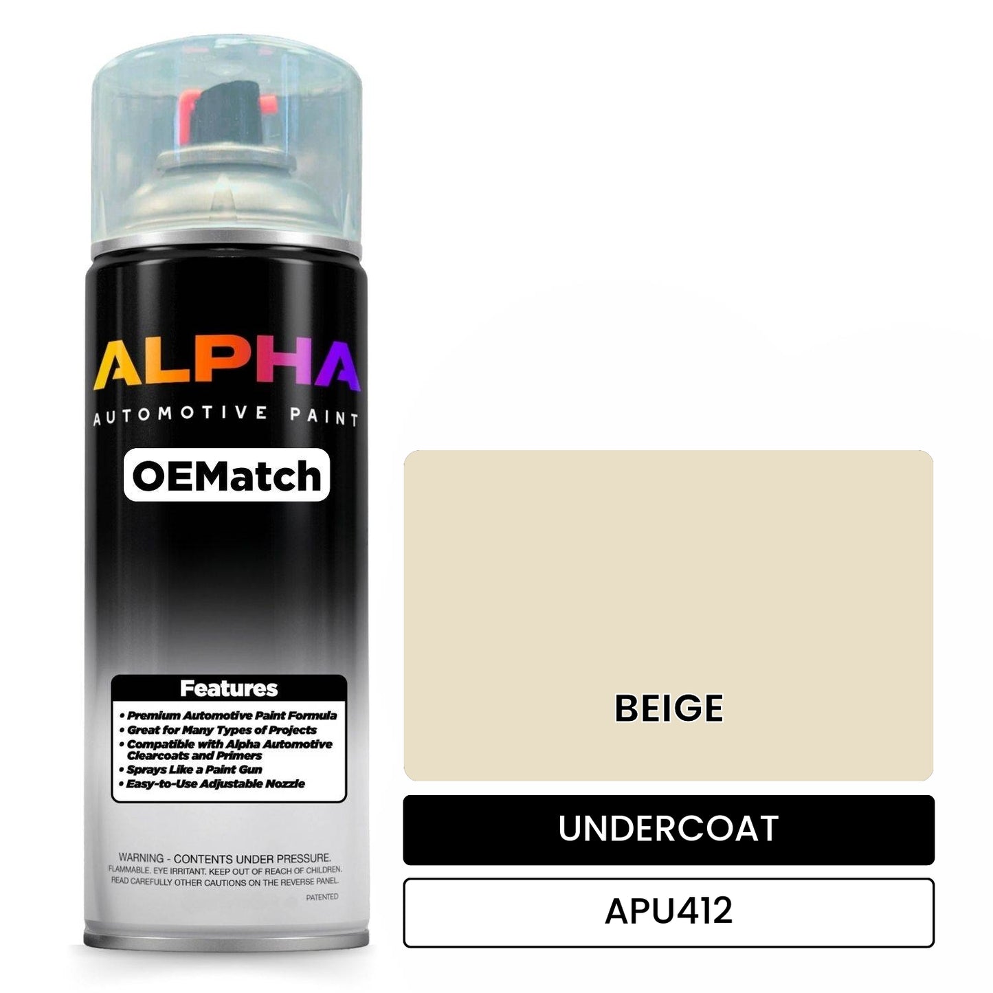 APAPU412 BEIGE OEMatch Spraycan Undercoat