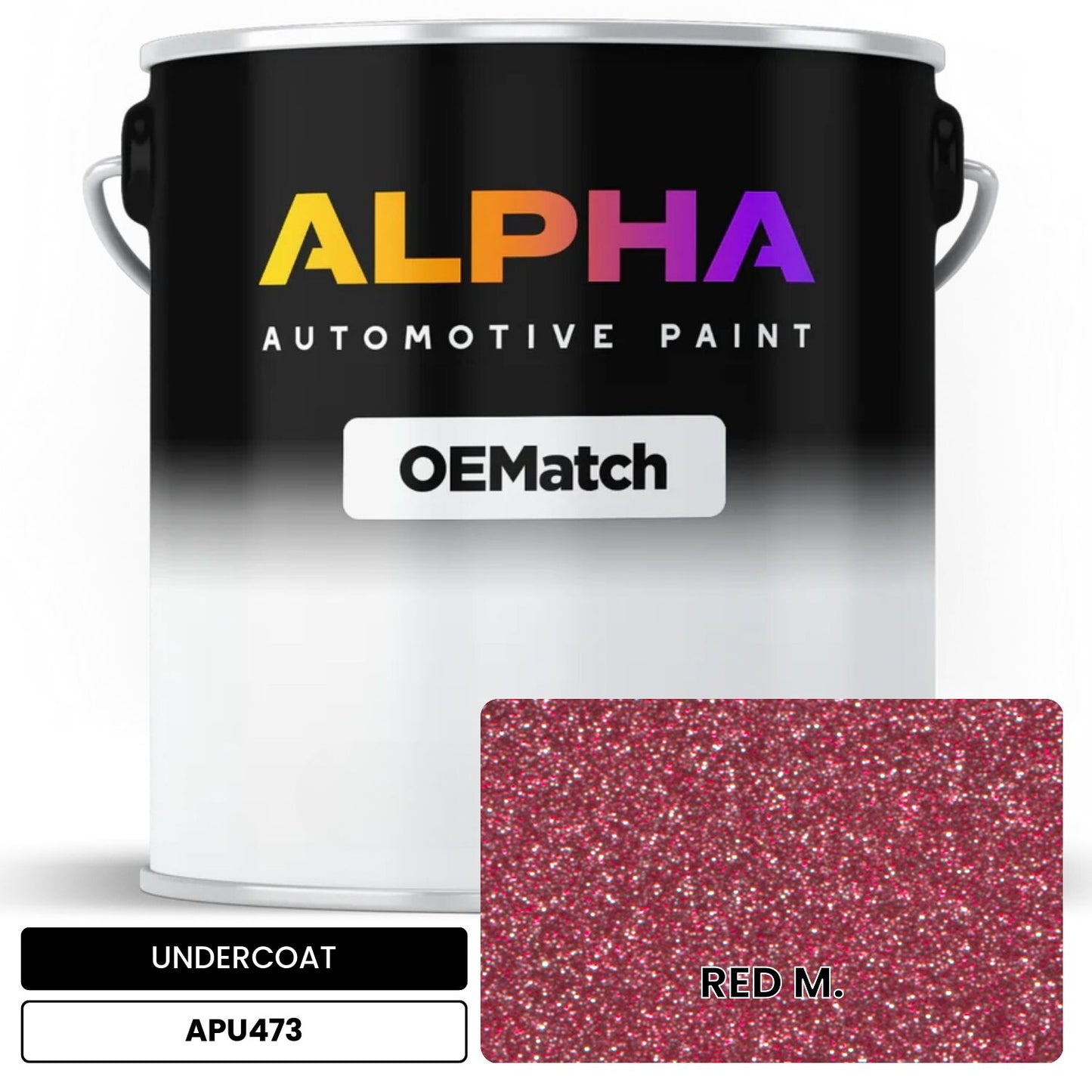 APAPU473 RED M. OEMatch Automotive Undercoat