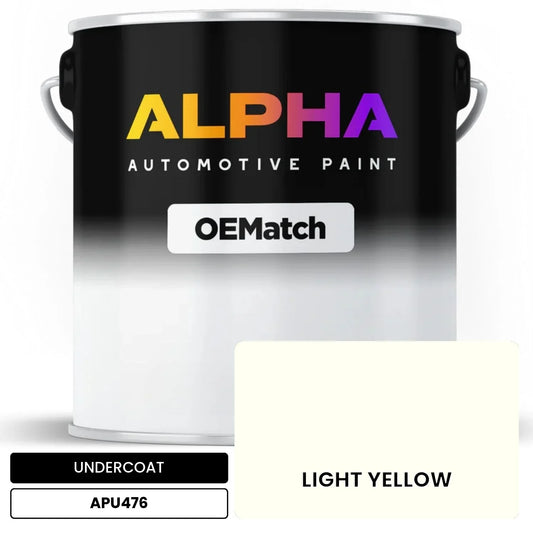 APAPU476 LIGHT YELLOW OEMatch Automotive Undercoat