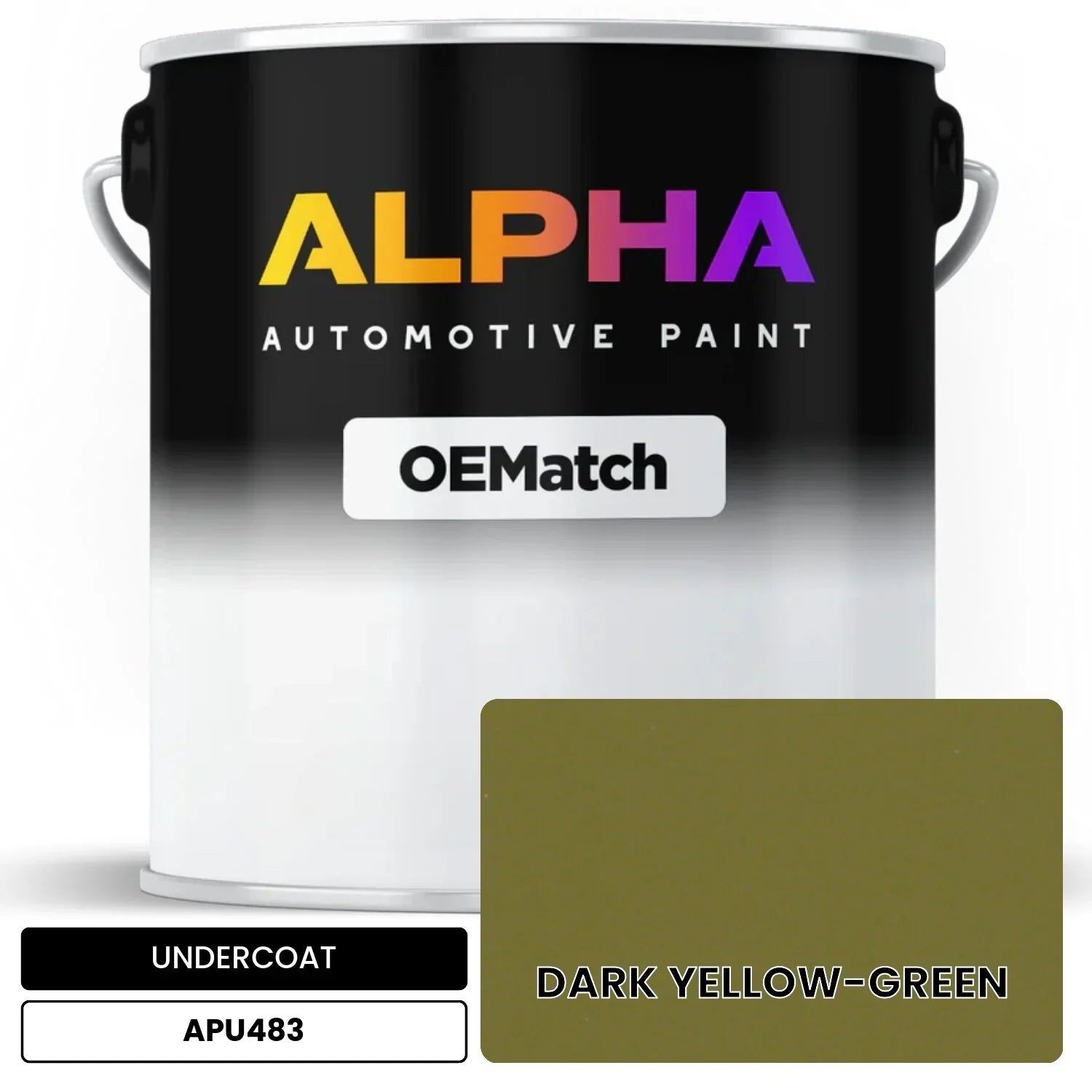 APAPU483 DARK YELLOW-GREEN OEMatch Automotive Undercoat