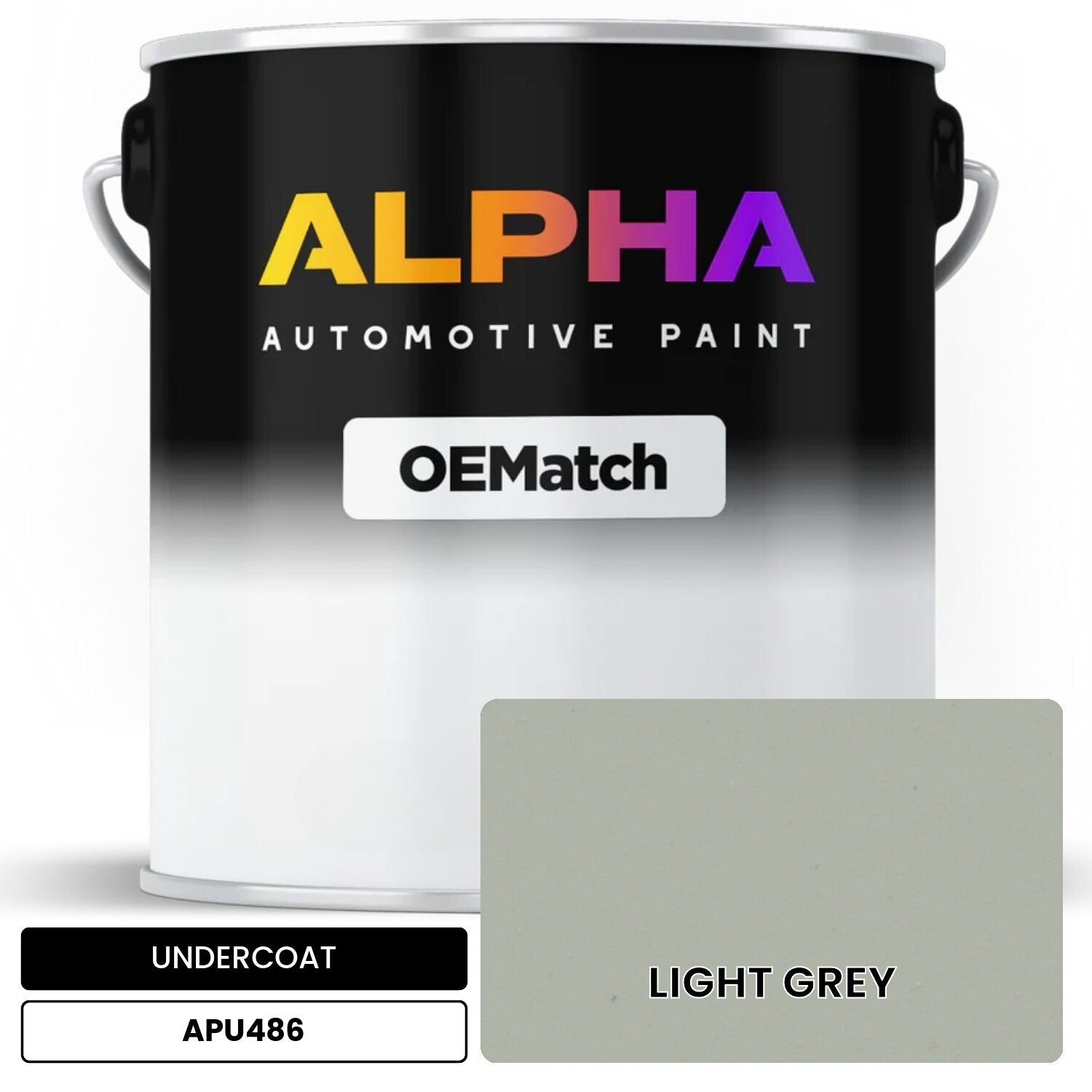 APAPU486 LIGHT GREY OEMatch Automotive Undercoat