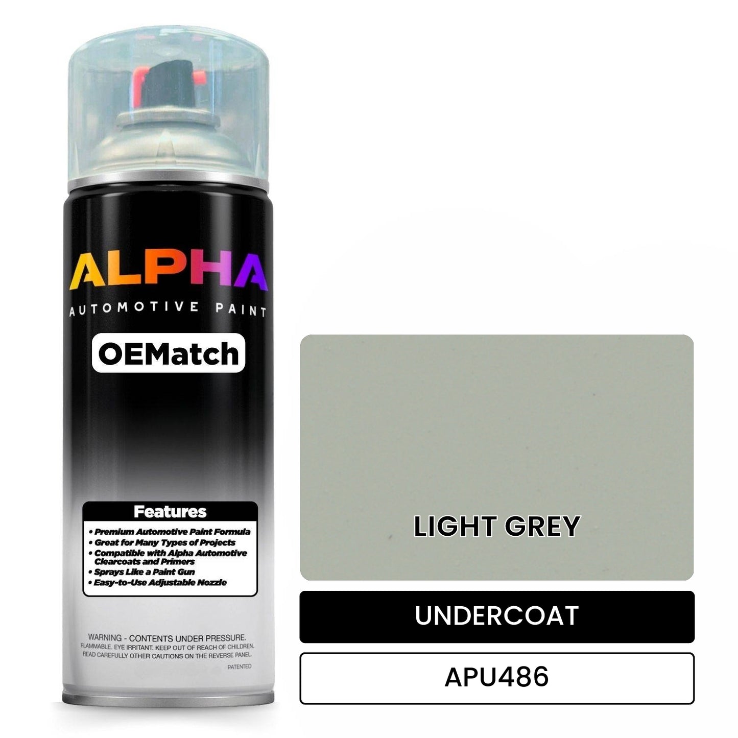 APAPU486 LIGHT GREY OEMatch Spraycan Undercoat
