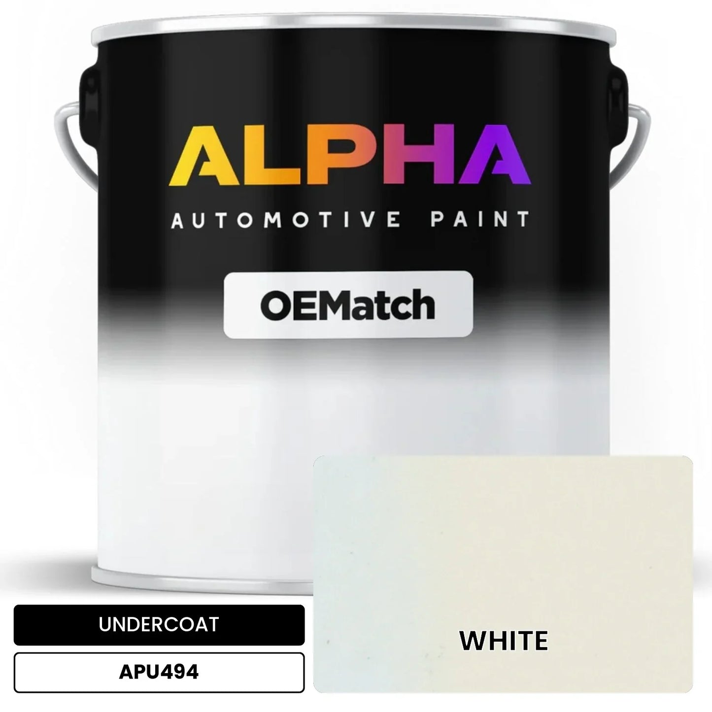 APAPU494 WHITE OEMatch Automotive Undercoat