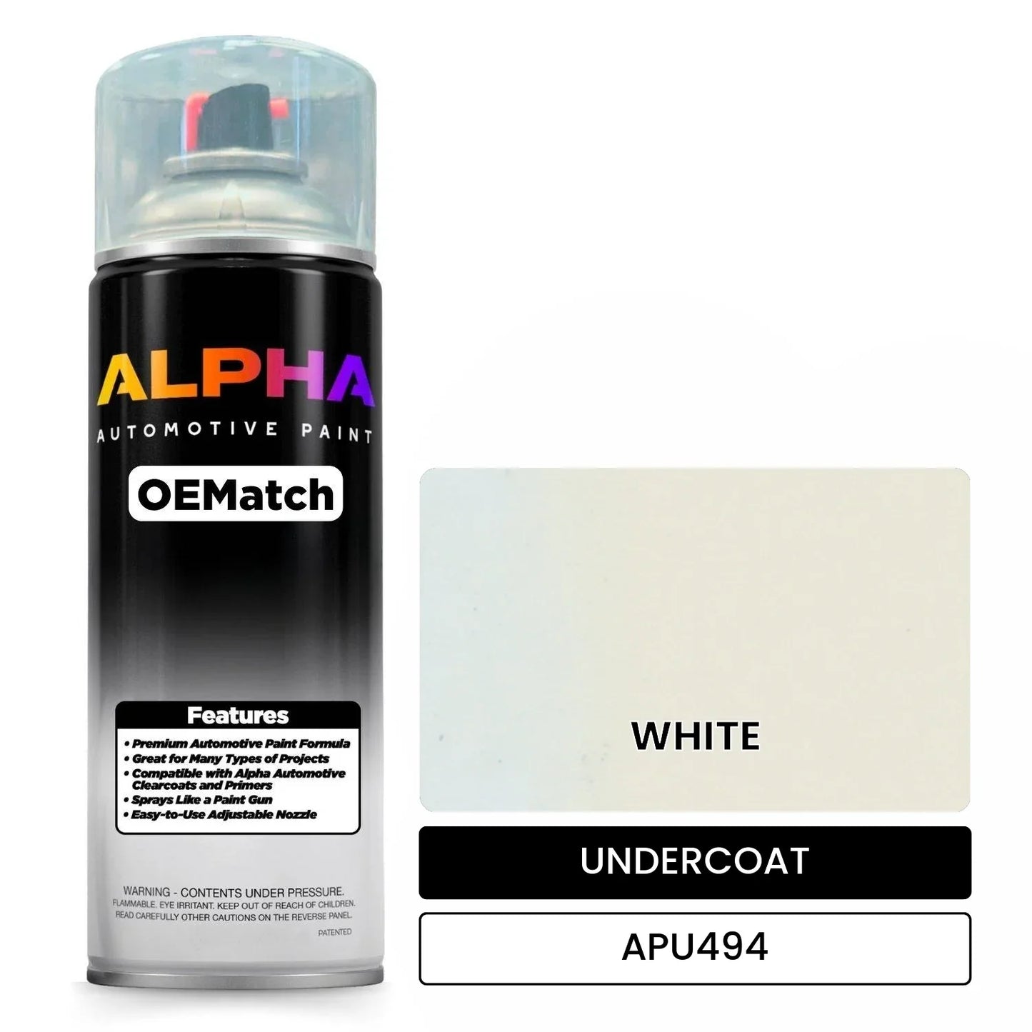 APAPU494 WHITE OEMatch Spraycan Undercoat