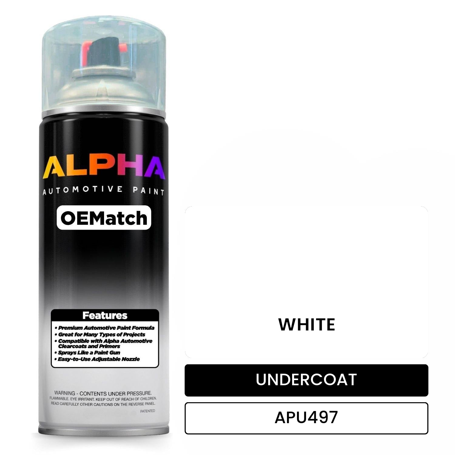 APAPU497 WHITE OEMatch Spraycan Undercoat