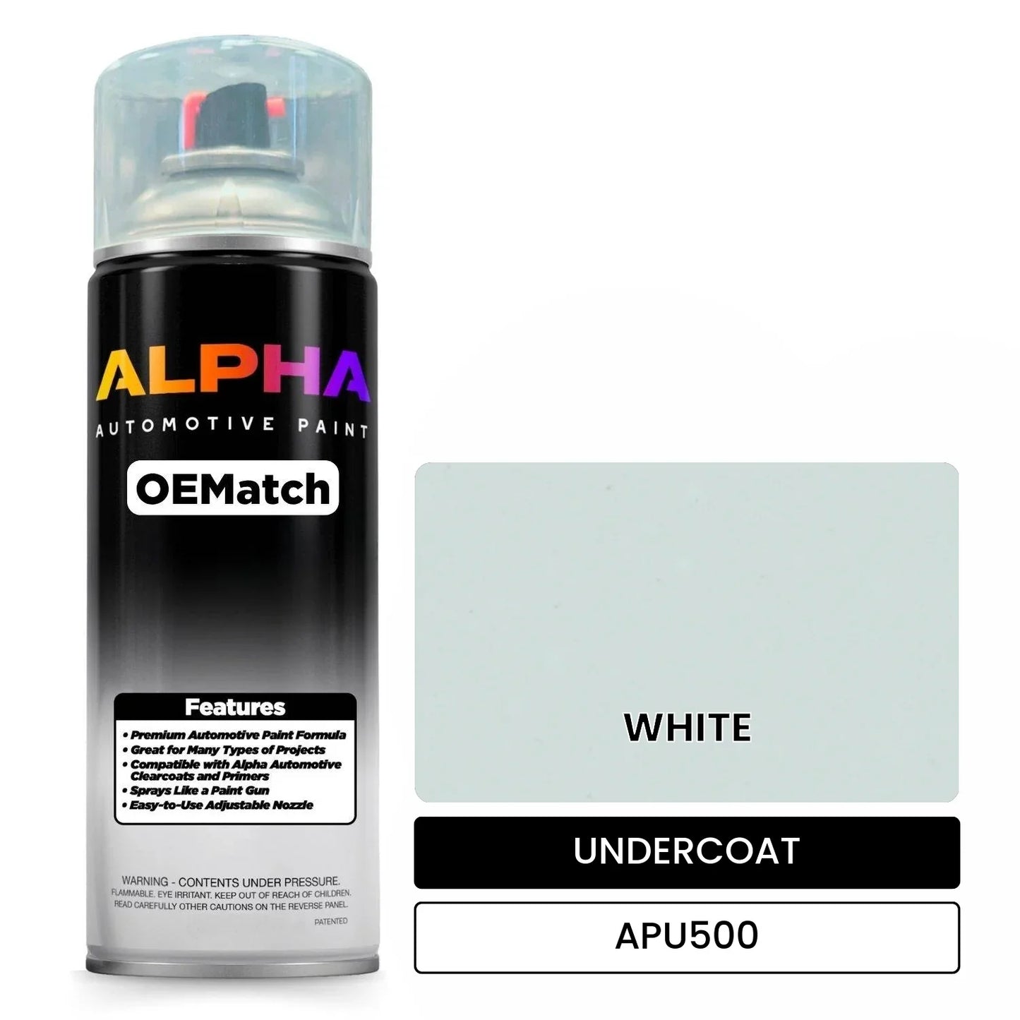 APAPU500 WHITE OEMatch Spraycan Undercoat