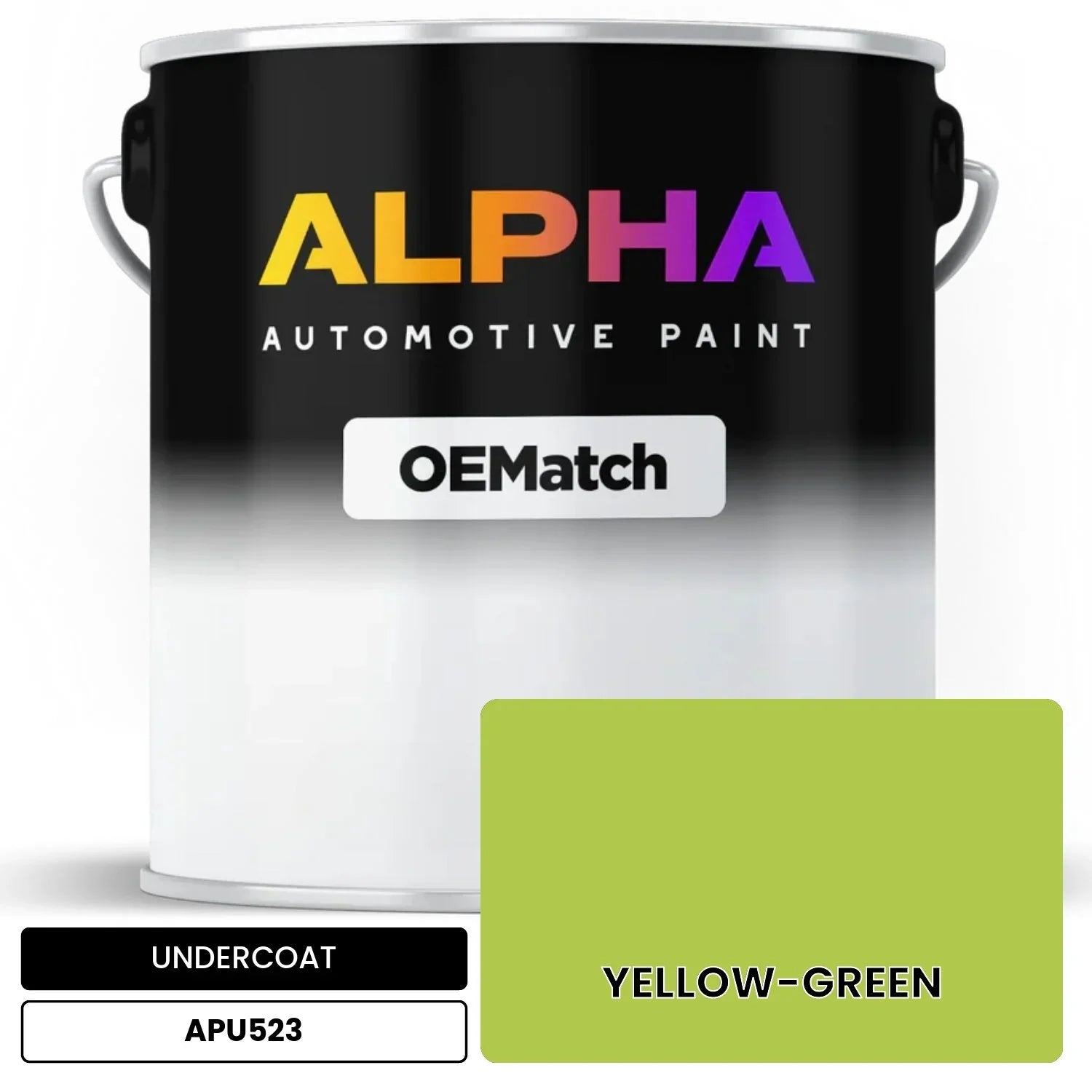 APAPU523 YELLOW-GREEN OEMatch Automotive Undercoat