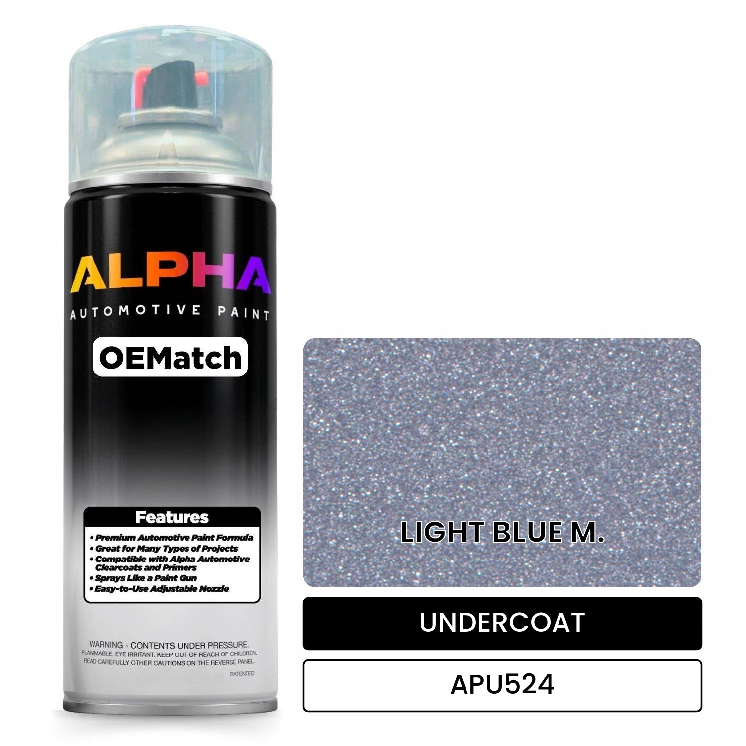 APAPU524 LIGHT BLUE M. OEMatch Spraycan Undercoat