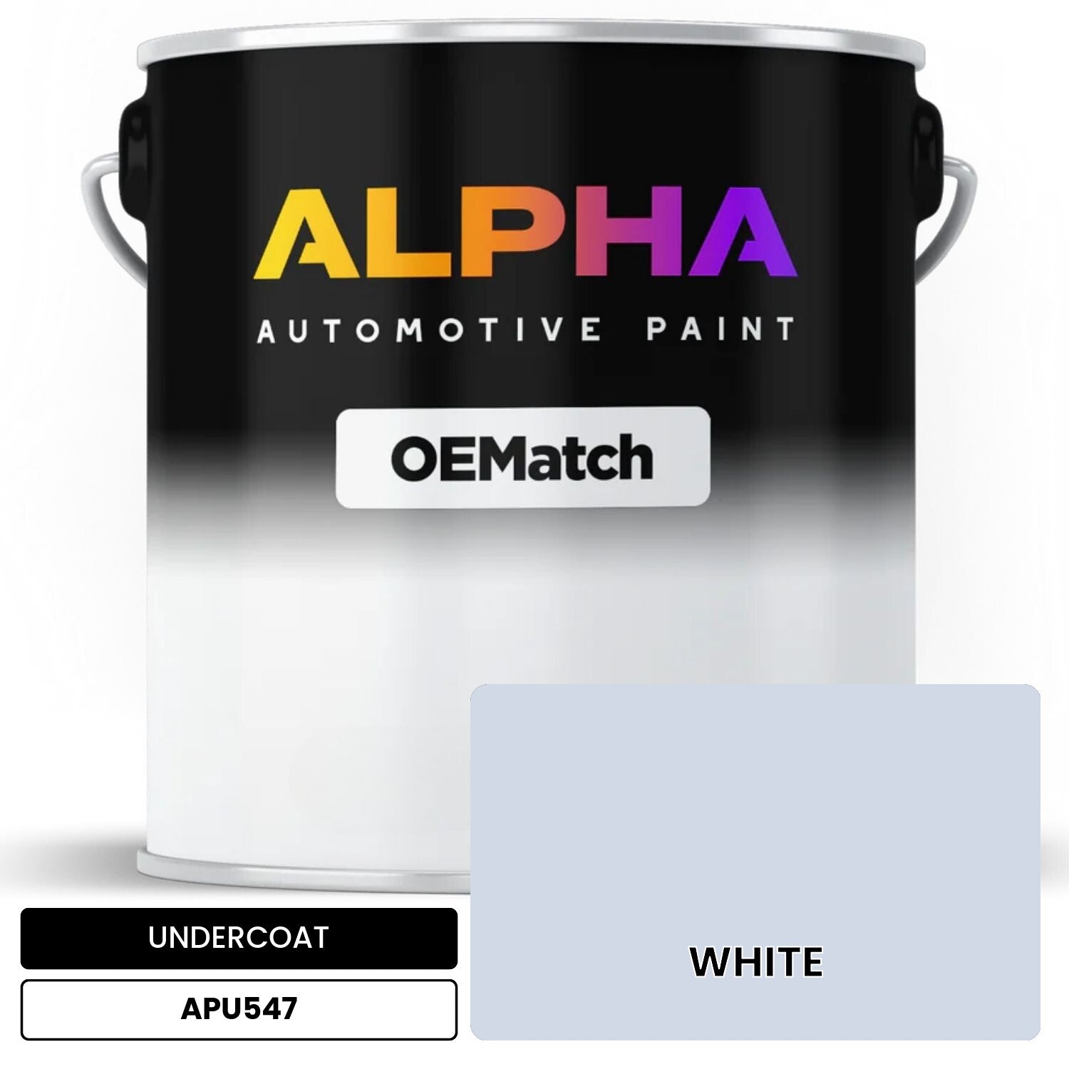 APAPU547 WHITE OEMatch Automotive Undercoat