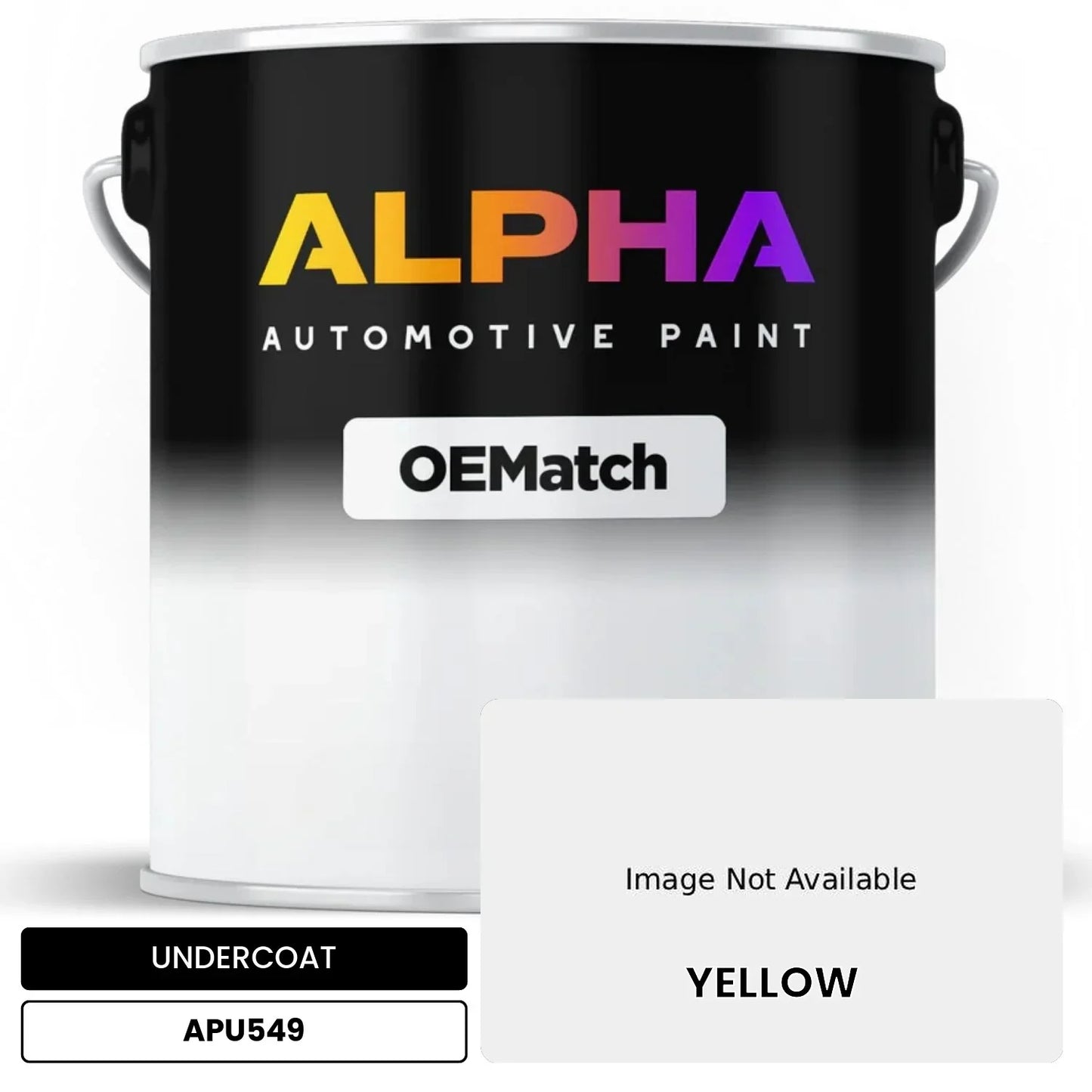 APAPU549 YELLOW OEMatch Automotive Undercoat