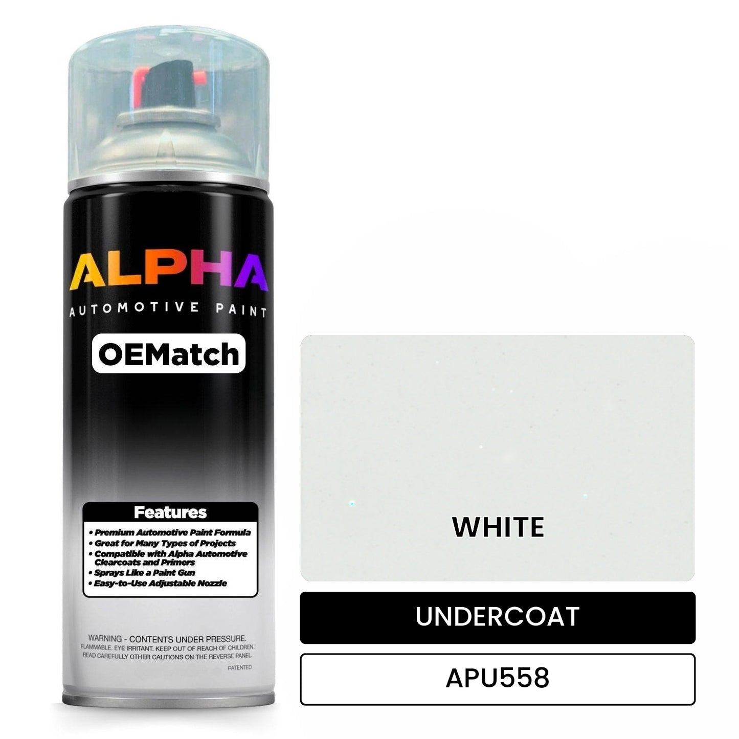 APAPU558 WHITE OEMatch Spraycan Undercoat