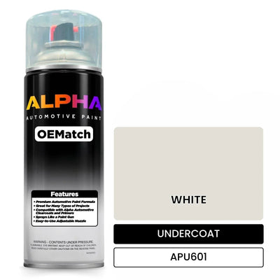 APU601 WHITE | OEMatch Automotive Spraycan Undercoat
