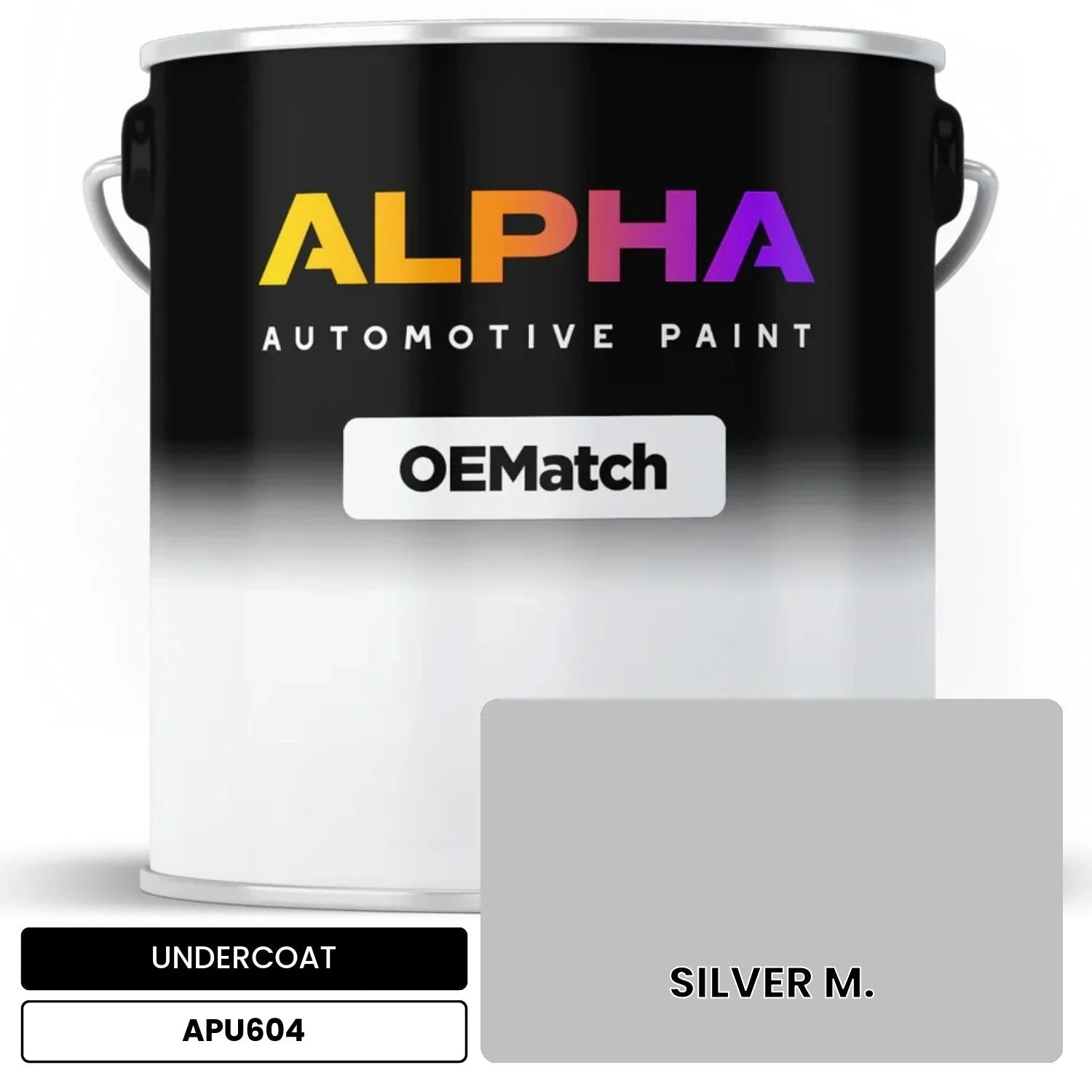 APAPU604 SILVER M. OEMatch Automotive Undercoat