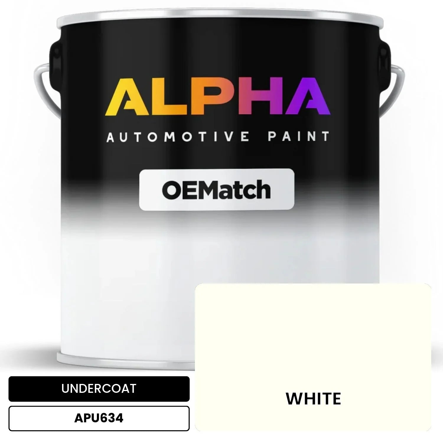 APAPU634 WHITE OEMatch Automotive Undercoat