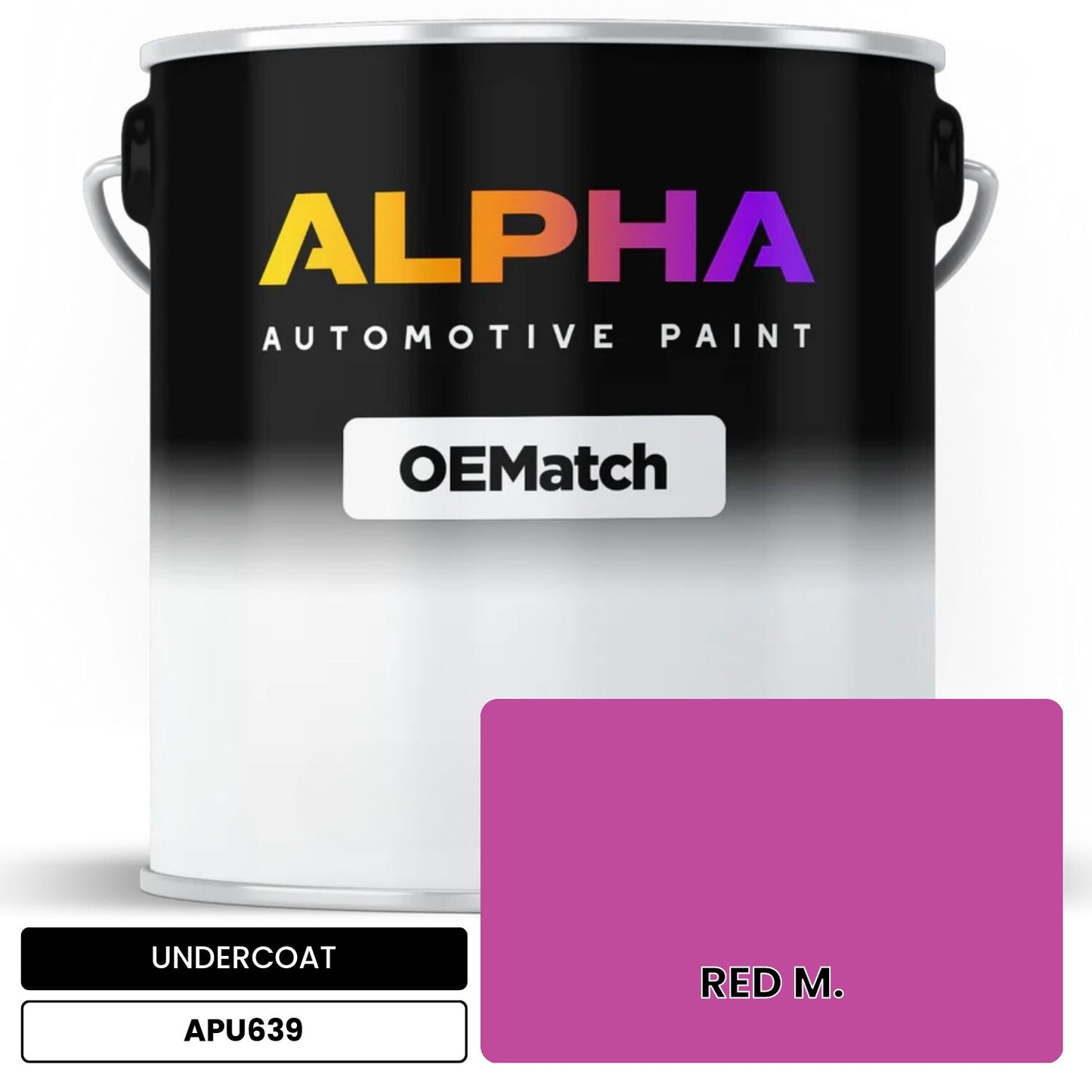 APAPU639 RED M. OEMatch Automotive Undercoat