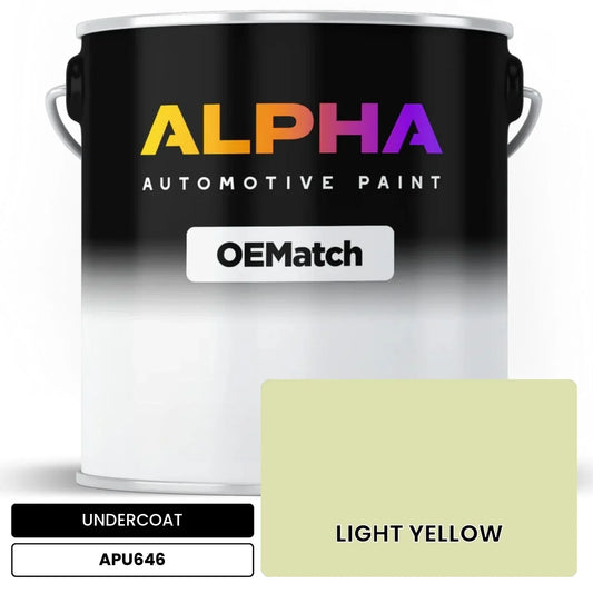 APAPU646 LIGHT YELLOW OEMatch Automotive Undercoat
