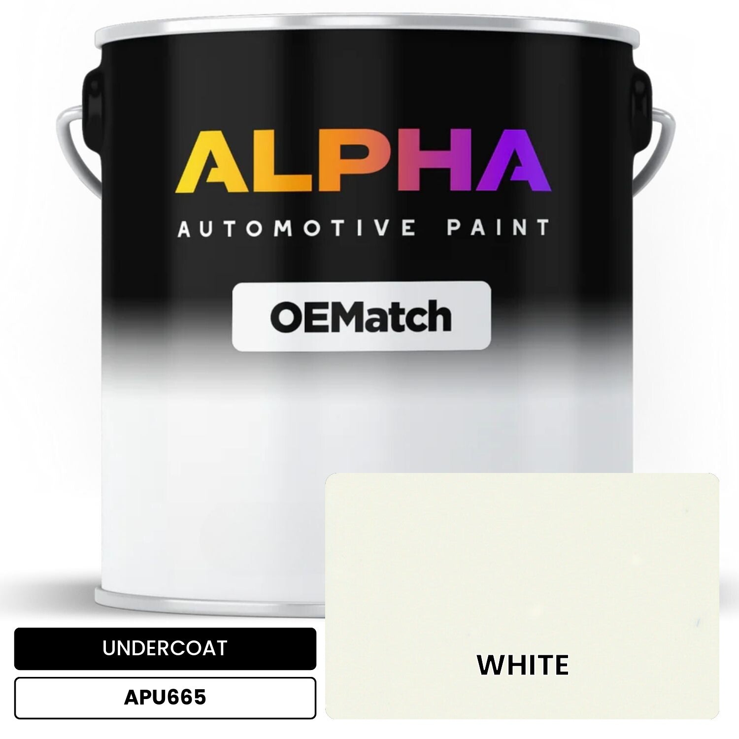 APAPU665 WHITE OEMatch Automotive Undercoat