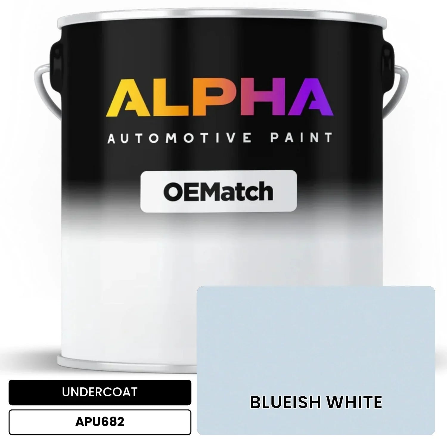 APAPU682 BLUEISH WHITE OEMatch Automotive Undercoat