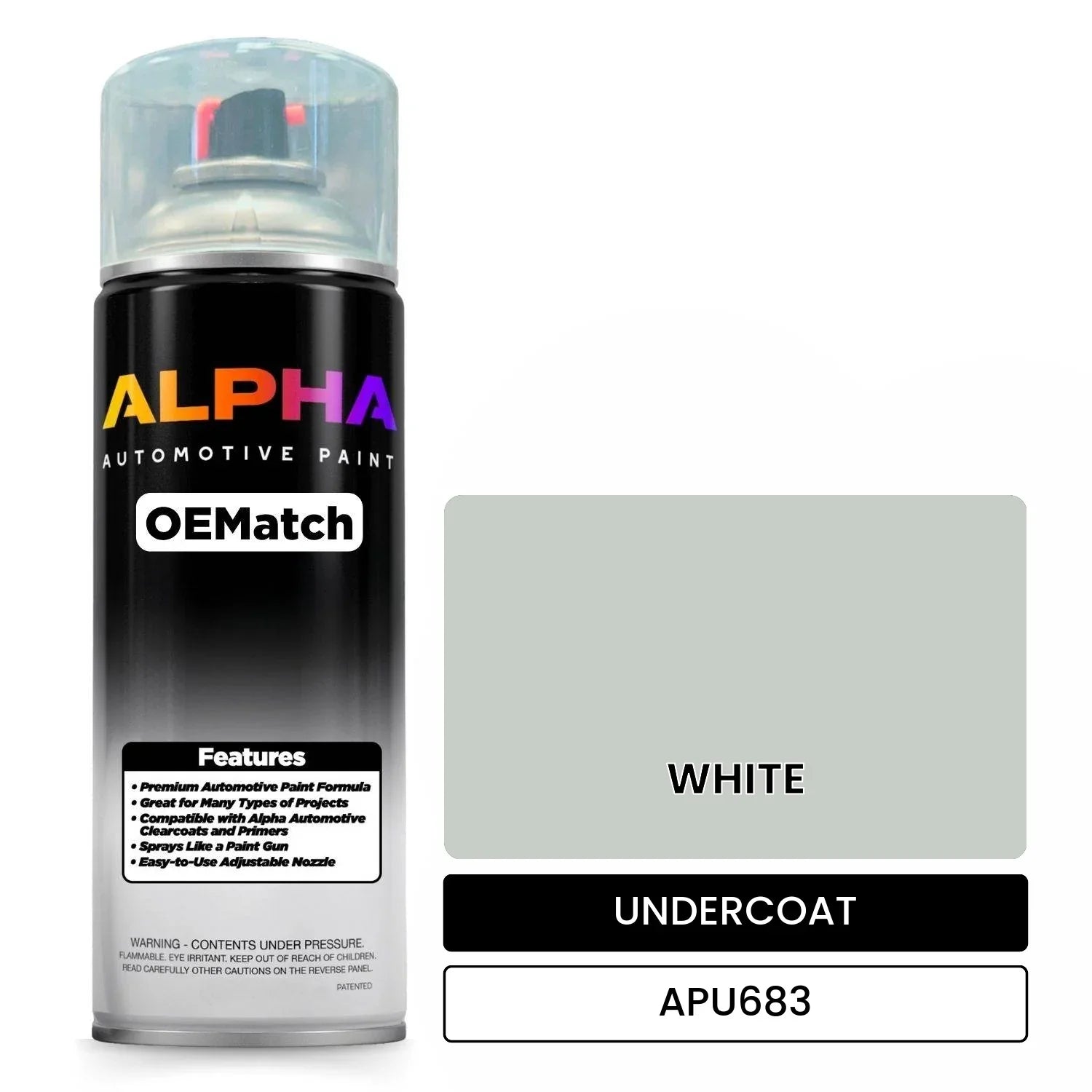 APAPU683 WHITE OEMatch Spraycan Undercoat