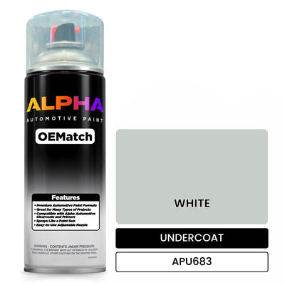 APU683 WHITE | OEMatch Automotive Spraycan Undercoat