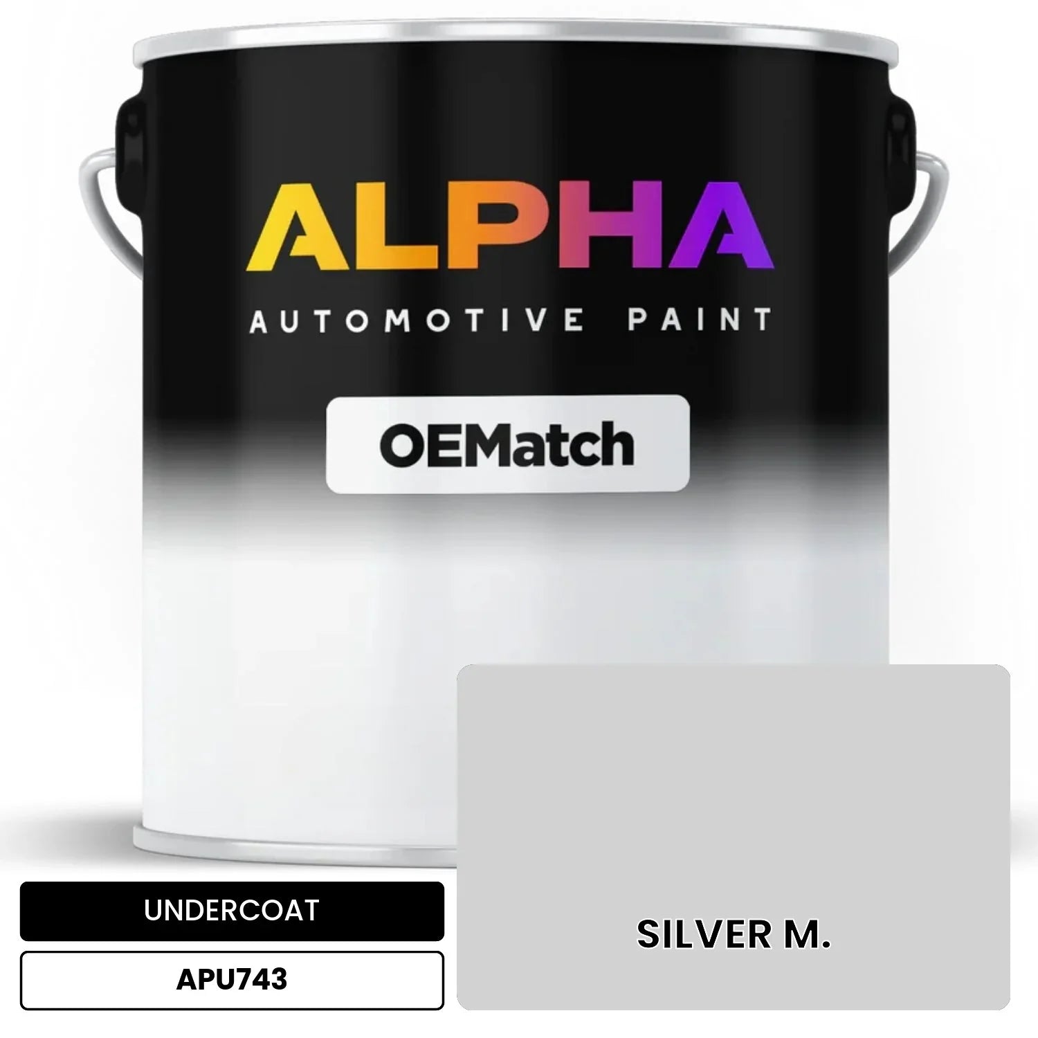 APAPU743 SILVER M. OEMatch Automotive Undercoat
