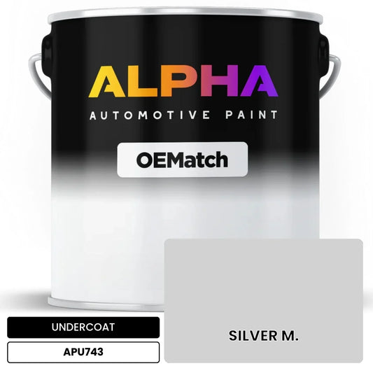 APAPU743 SILVER M. OEMatch Automotive Undercoat