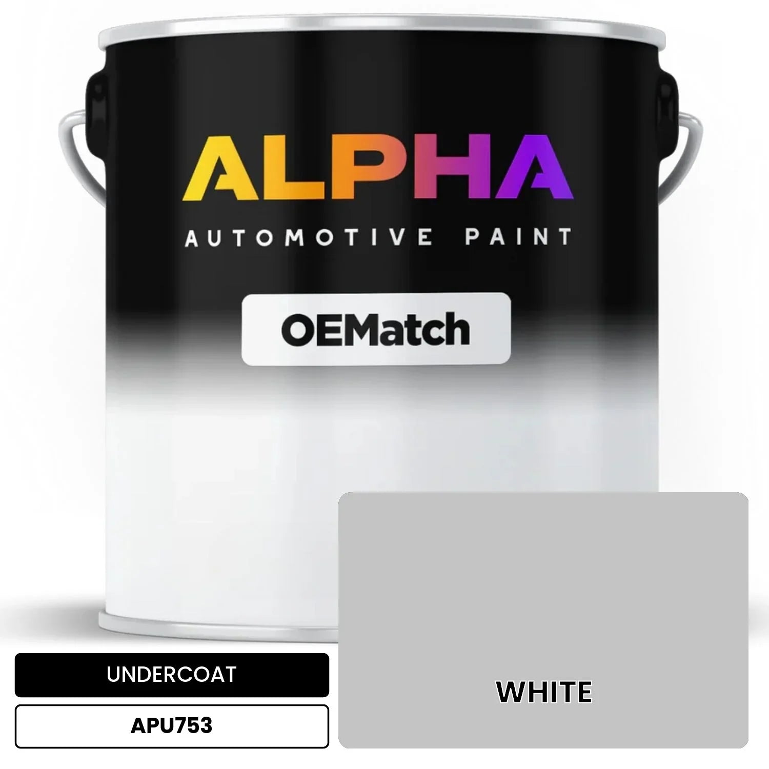 APAPU753 WHITE OEMatch Automotive Undercoat