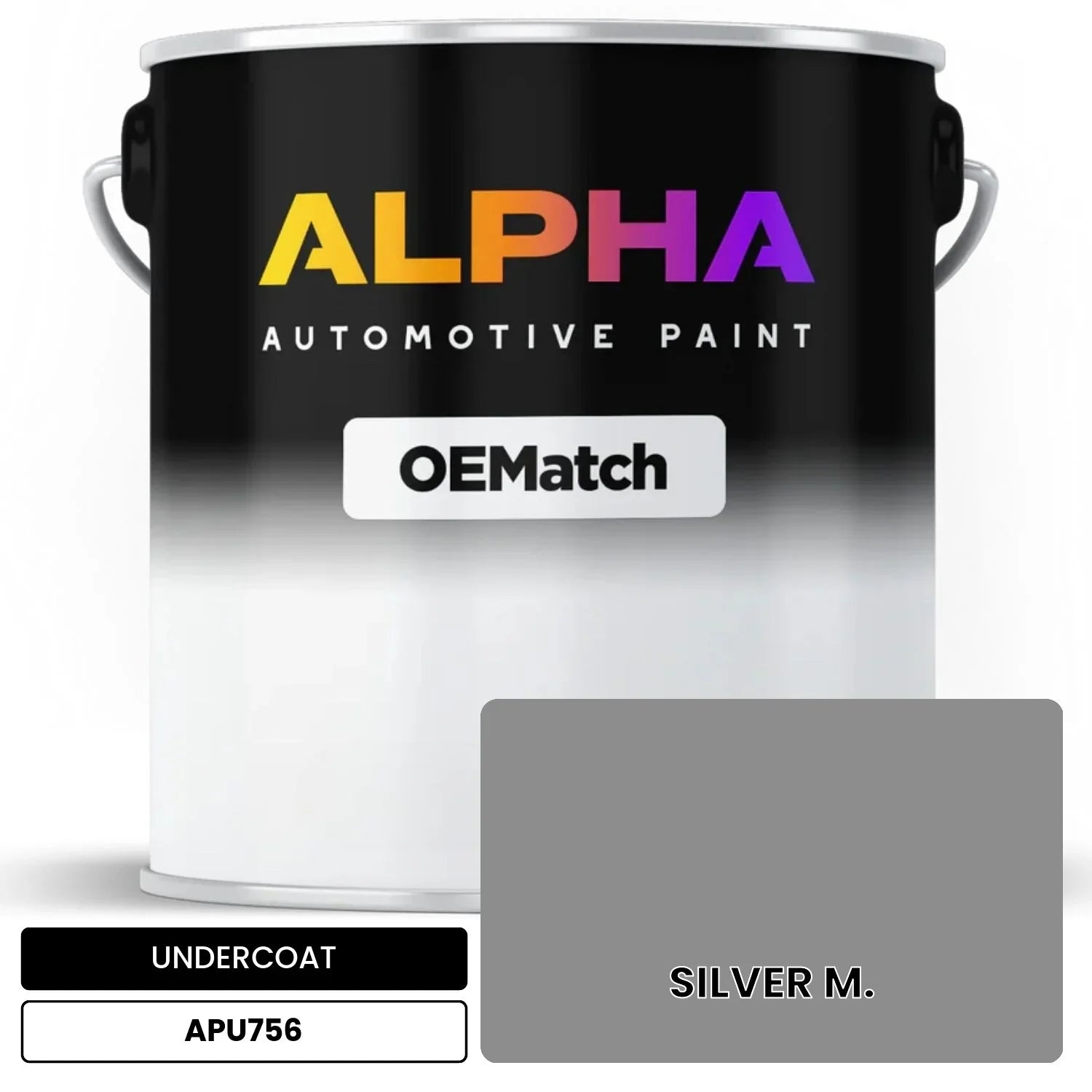 APAPU756 SILVER M. OEMatch Automotive Undercoat