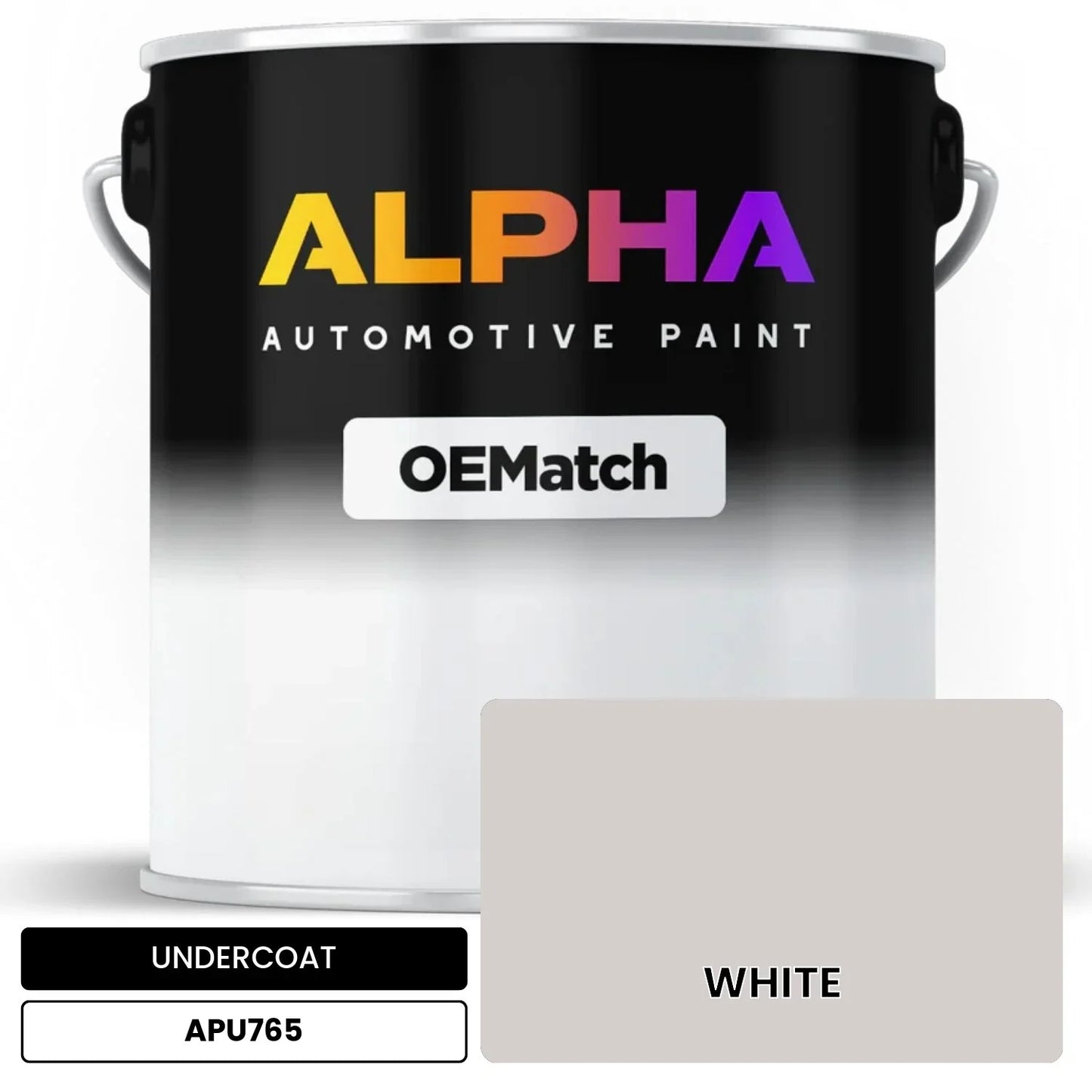 APAPU765 WHITE OEMatch Automotive Undercoat