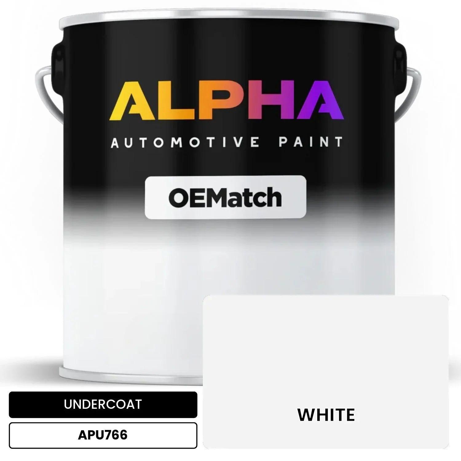 APAPU766 WHITE OEMatch Automotive Undercoat