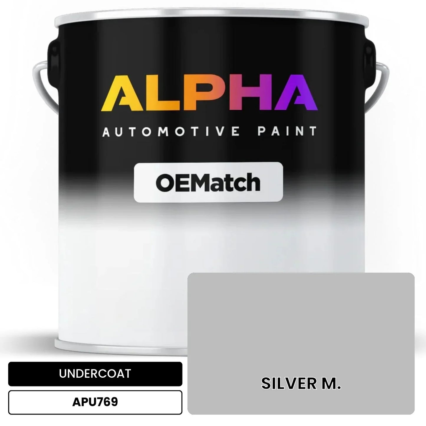 APAPU769 SILVER M. OEMatch Automotive Undercoat