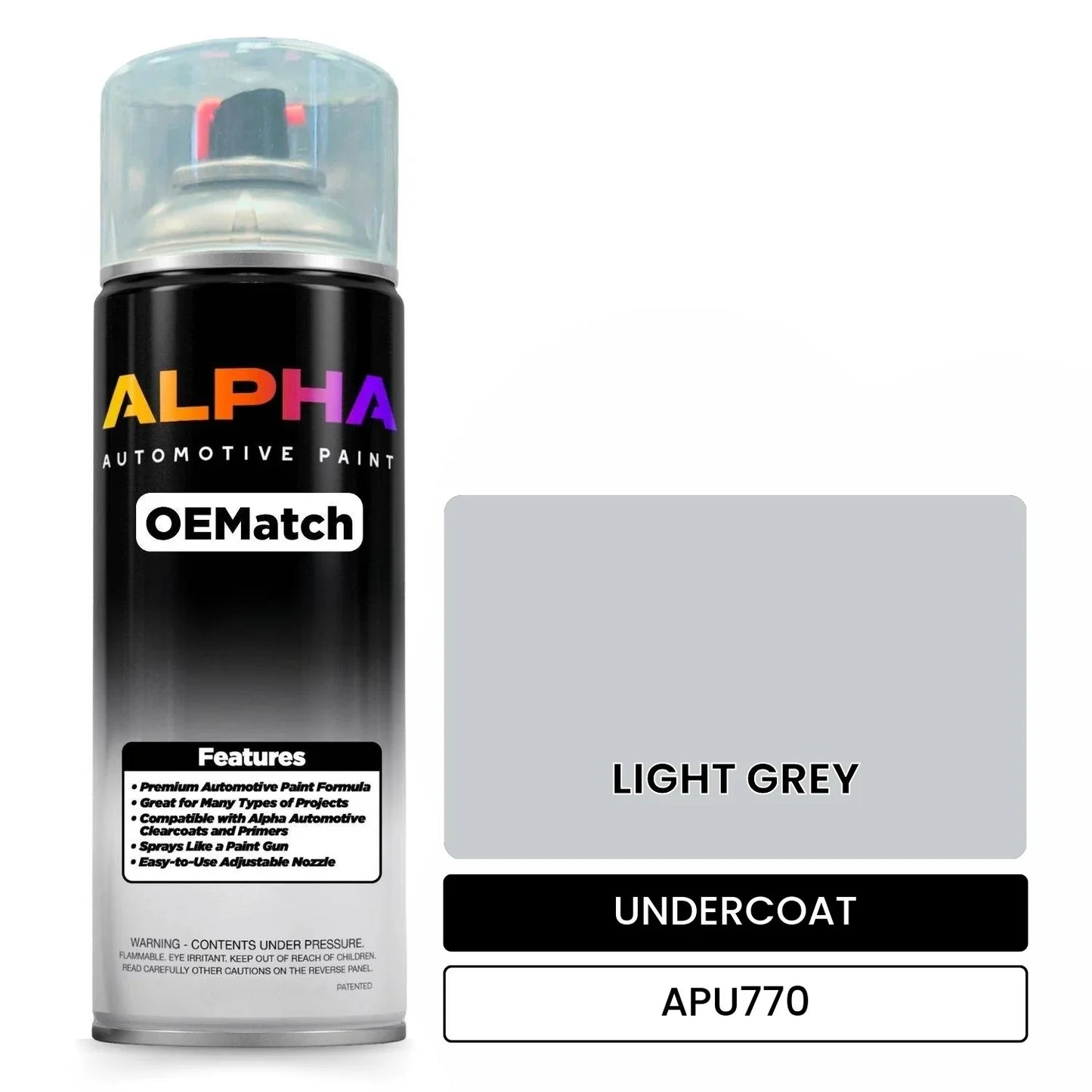 APAPU770 LIGHT GREY OEMatch Spraycan Undercoat