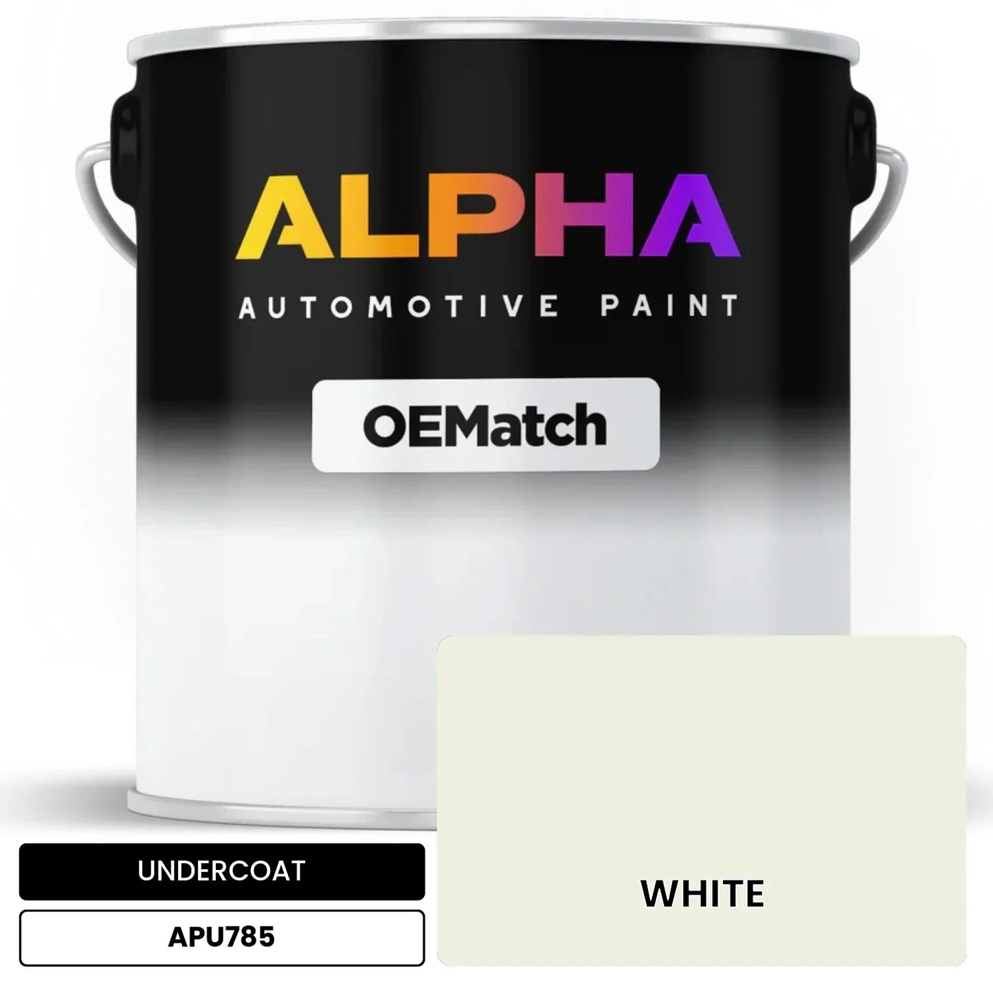 APAPU785 WHITE OEMatch Automotive Undercoat