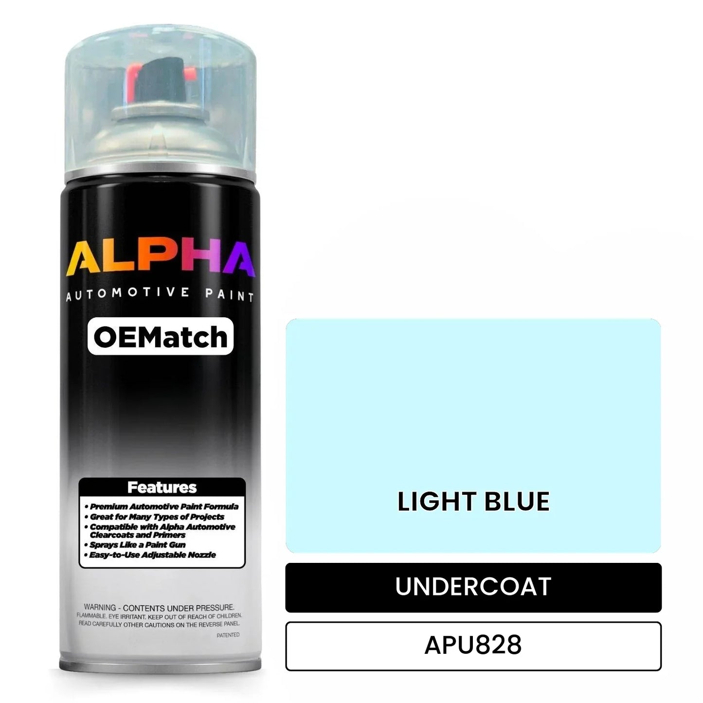 APAPU828 LIGHT BLUE OEMatch Spraycan Undercoat
