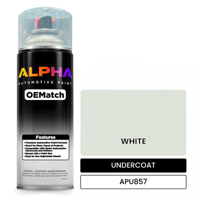 APU857 WHITE | OEMatch Automotive Spraycan Undercoat