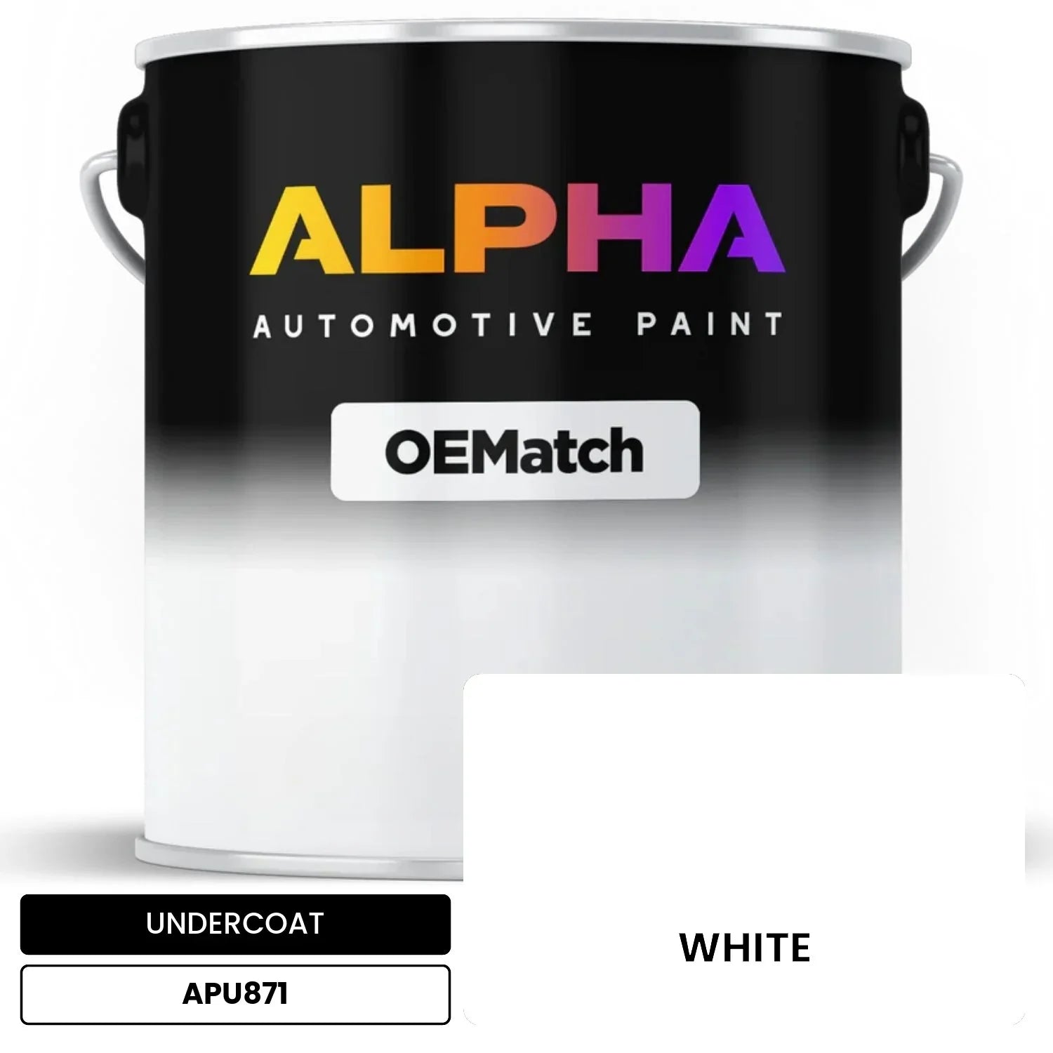 APAPU871 WHITE OEMatch Automotive Undercoat