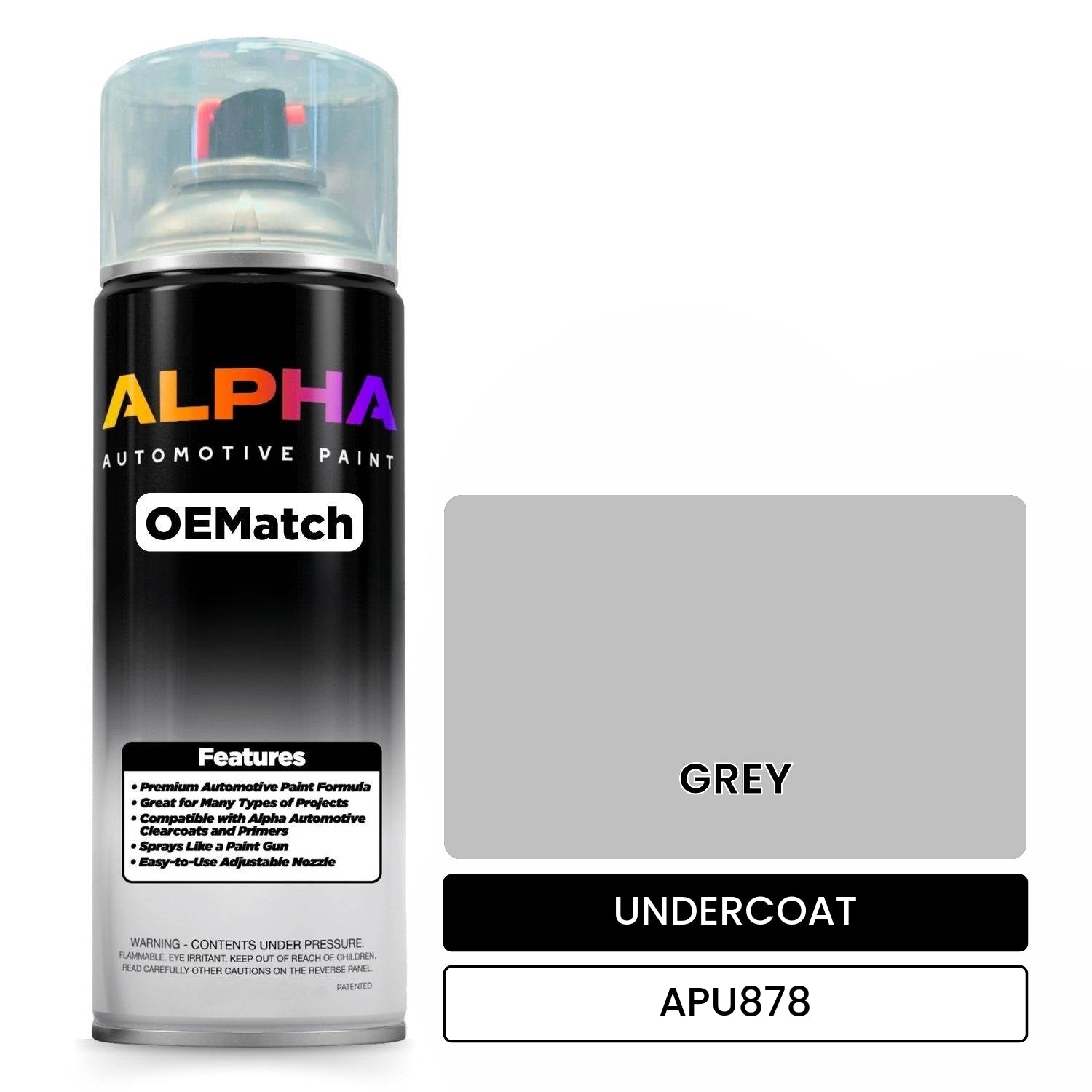 APAPU878 GREY OEMatch Spraycan Undercoat