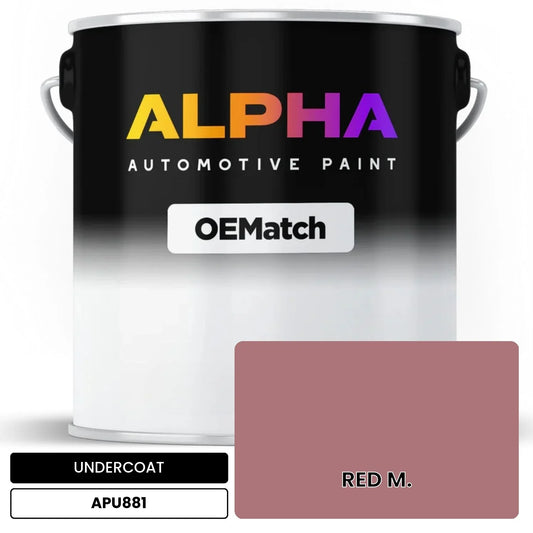 APAPU881 RED M. OEMatch Automotive Undercoat