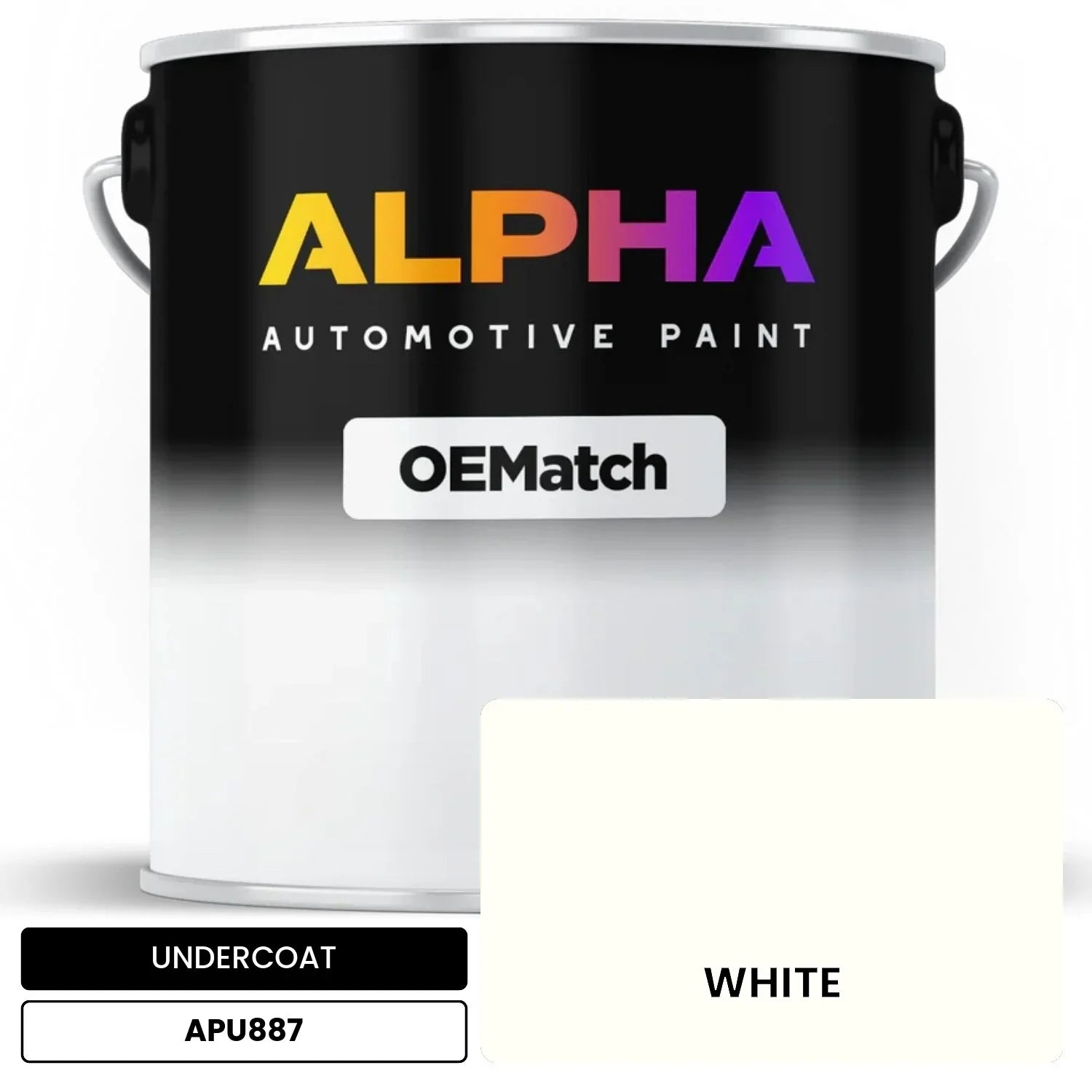 APAPU887 WHITE OEMatch Automotive Undercoat