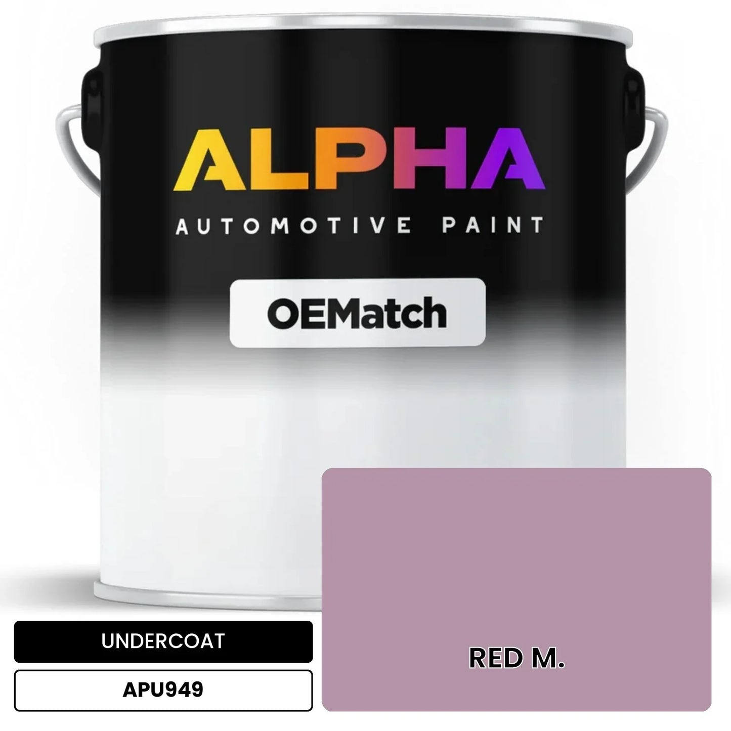 APAPU949 RED M. OEMatch Automotive Undercoat