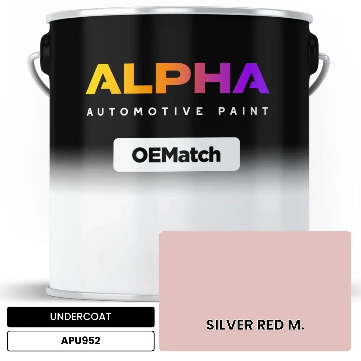 APAPU952 SILVER RED M. OEMatch Automotive Undercoat