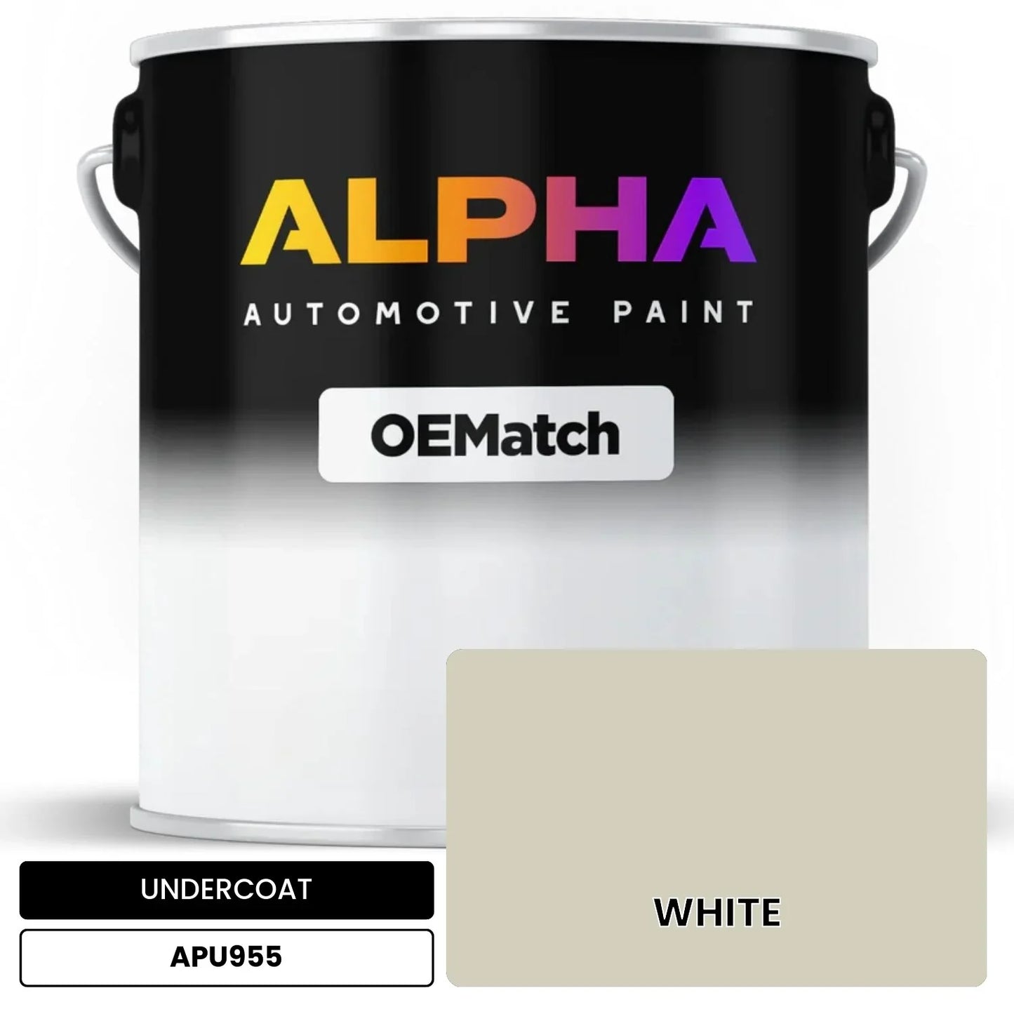 APAPU955 WHITE OEMatch Automotive Undercoat