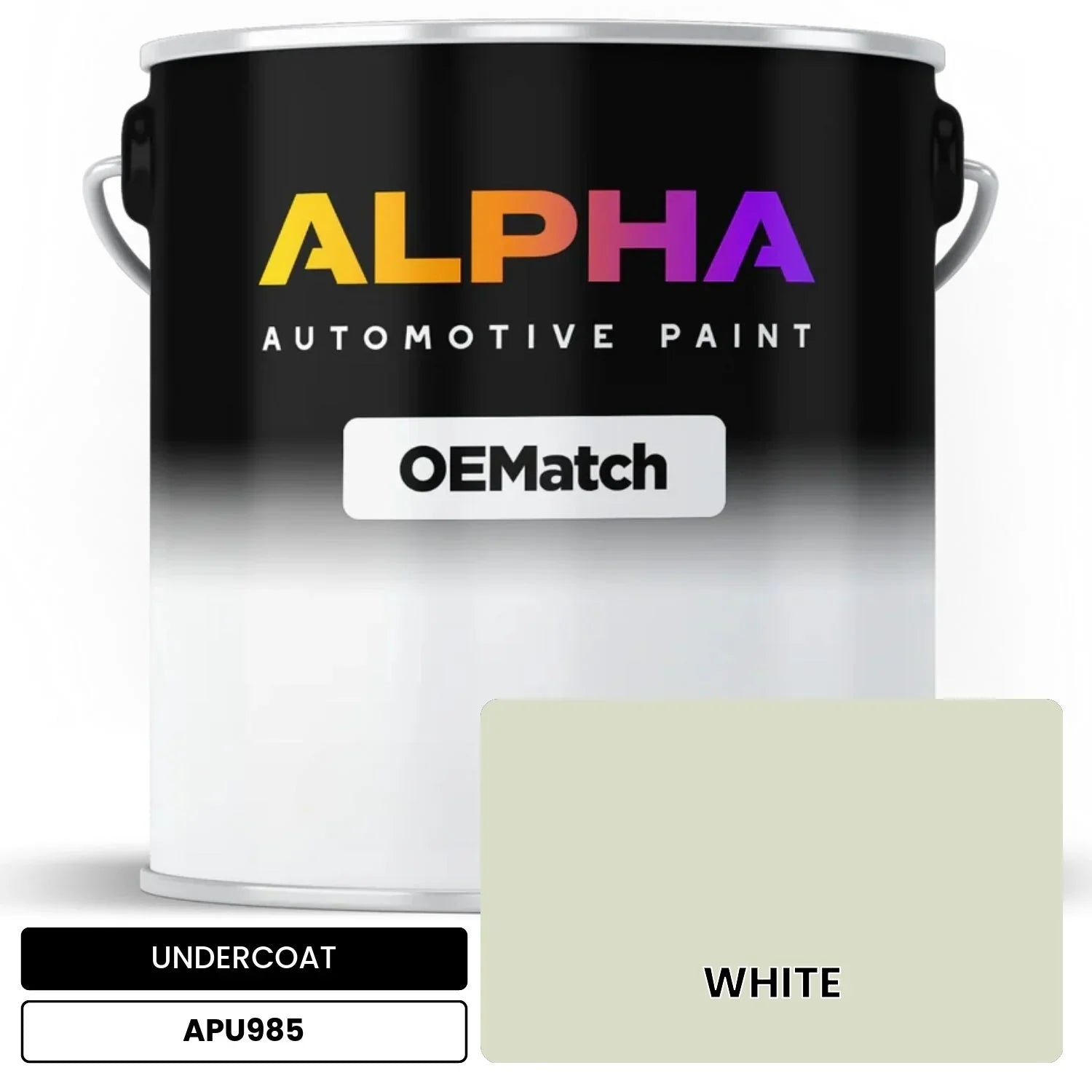 APAPU985 WHITE OEMatch Automotive Undercoat